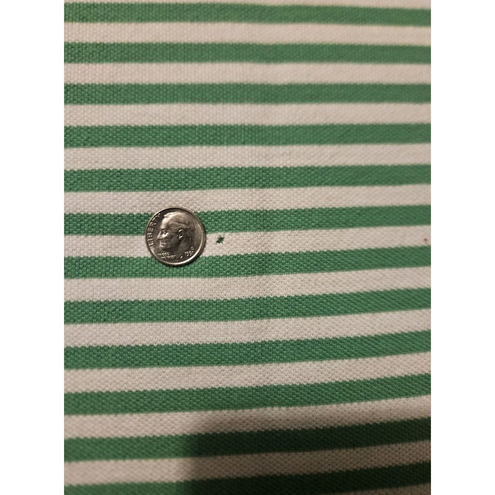 Polo Ralph Lauren VINTAGE Polo Ralph Lauren Polo Shirt Mens 2XL Green Striped Preppy Logo Embroidered Short Sleeve Collared Shirt Size US XXL / EU 58 / 5 - 7 Thumbnail