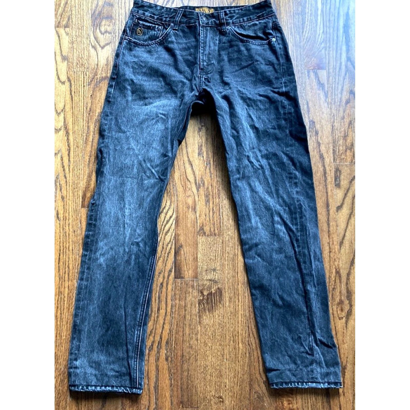 Vintage Steel City Jeans Mens Size 30x30 Black Denim Straight Leg Regular Cotton Jeans 30x30 City Inseam 30 Mens Size US 30 / EU 46 - 2 Thumbnail
