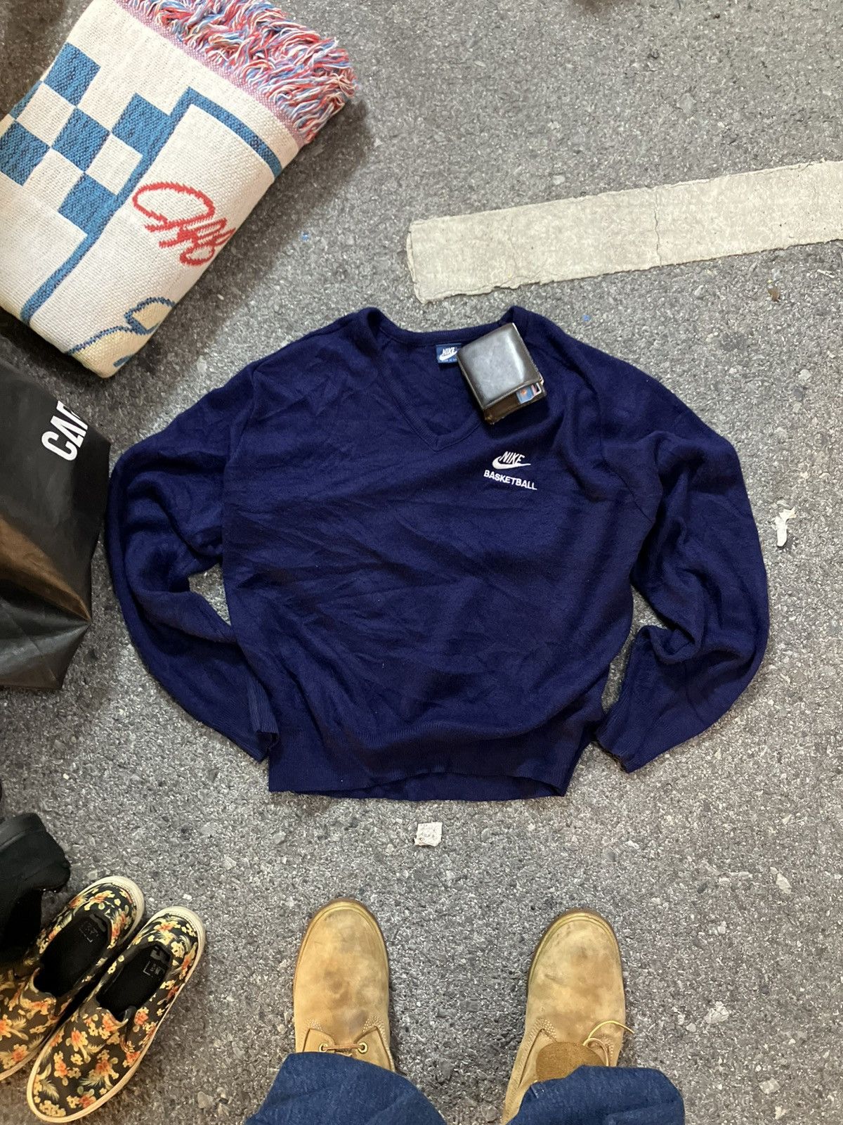 Nike Vintage Nike 70s Blue Tag Orlon Sweater - XL - Made in USA Size US XL / EU 56 / 4 - 1 Thumbnail