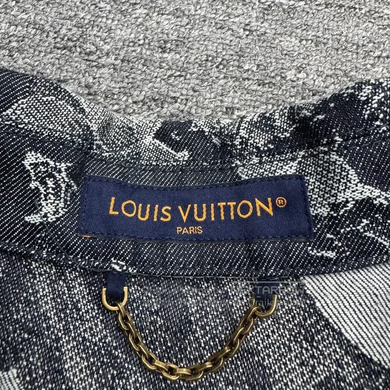 Louis Vuitton Louis Vuitton Plant embroidered denim short sleeves shirt Size US L / EU 52-54 / 3 - 2 Thumbnail