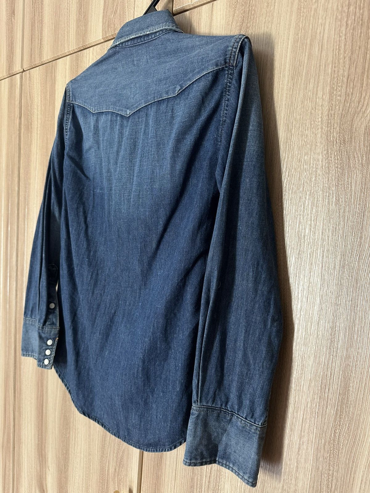 Vintage Inspired 50s Wrangler Blue Bell Denim Western Shirt