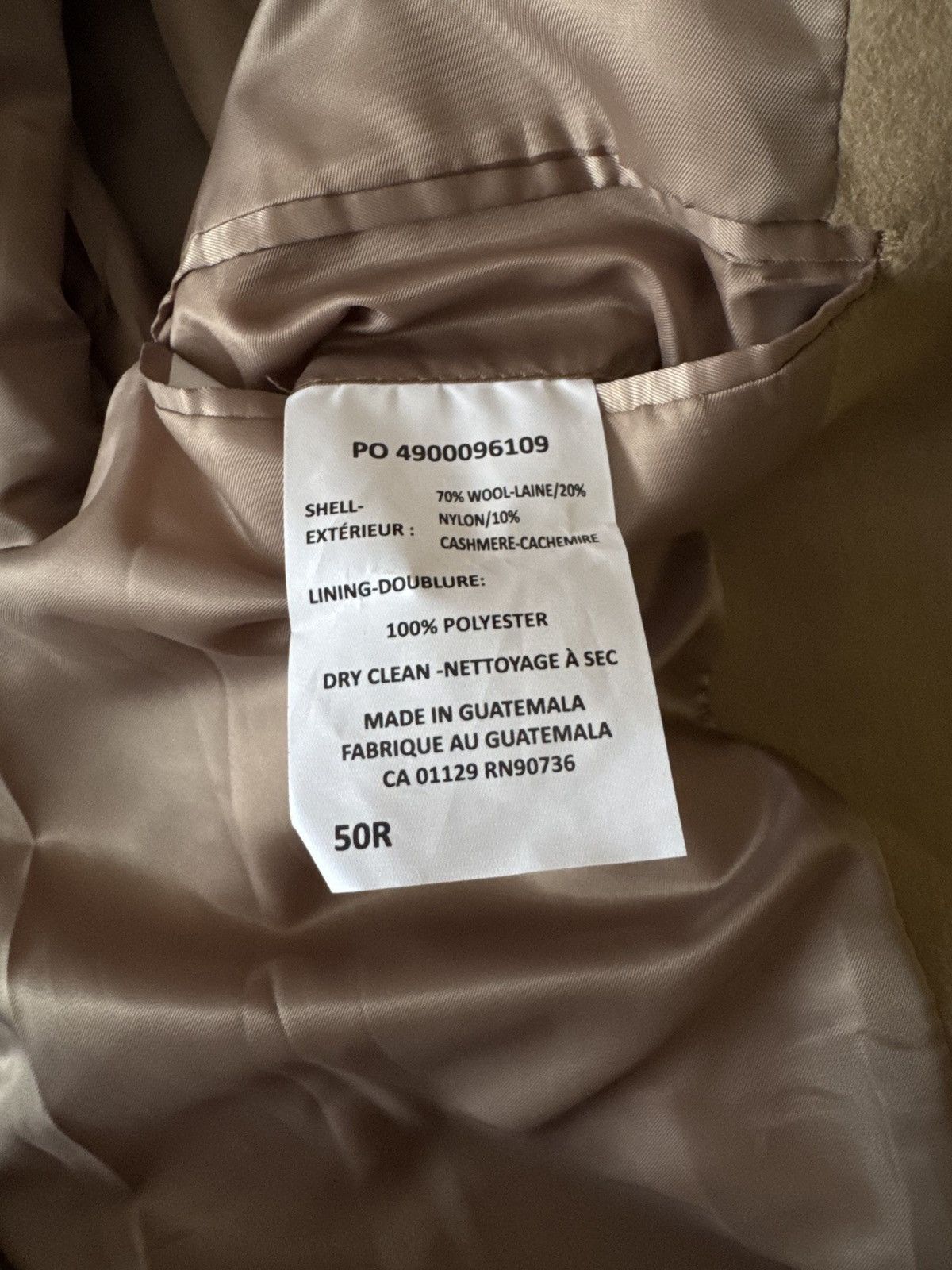 Ralph Lauren 🔥🔥 Ralph Lauren Cream Wool Coat Size US L / EU 52-54 / 3 - 8 Thumbnail