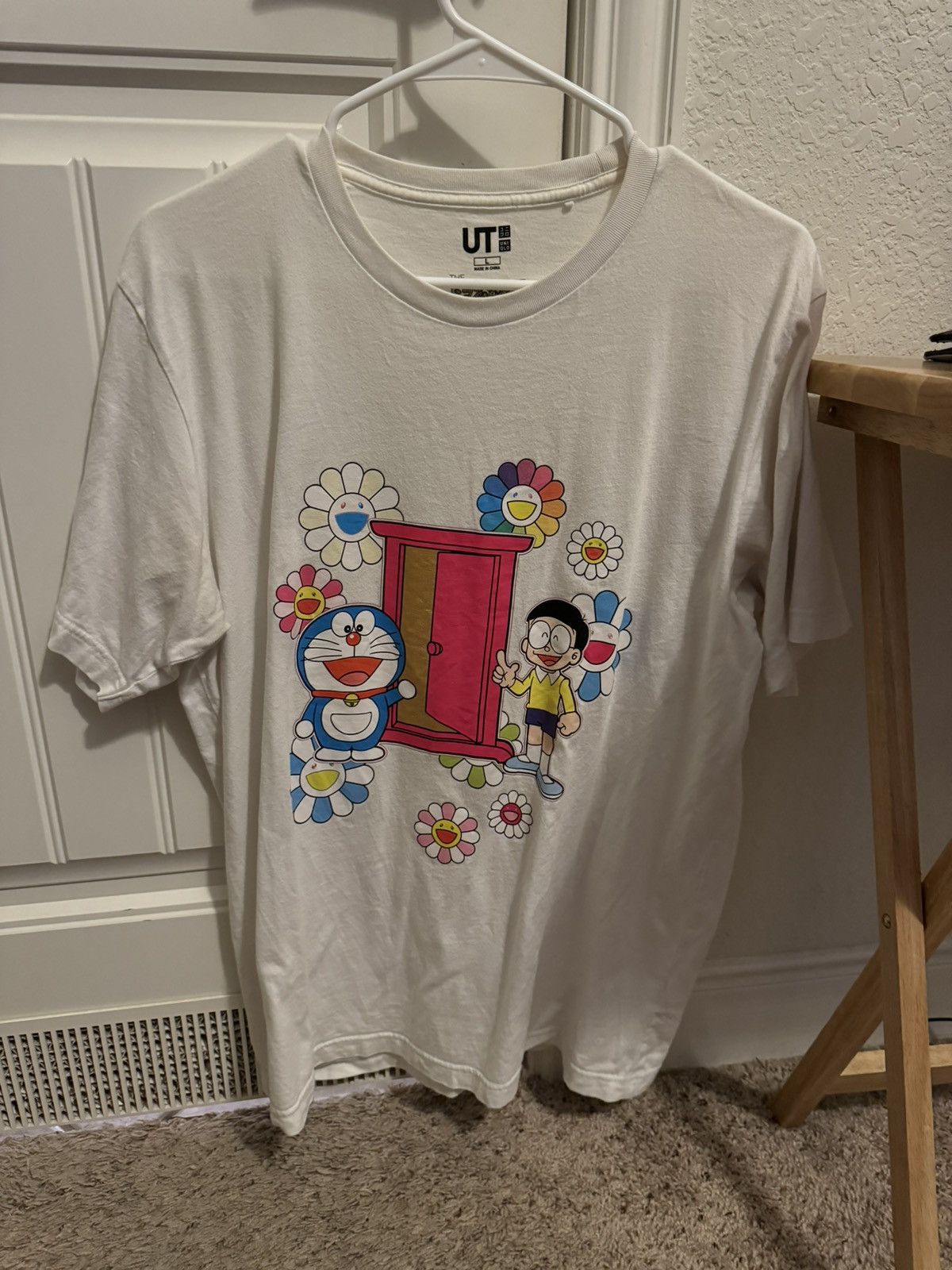 Japanese Brand × Uniqlo × Vintage Uniqlo Takashi Murakami Doraemon 2017 Tee Size US L / EU 52-54 / 3 - 1 Thumbnail