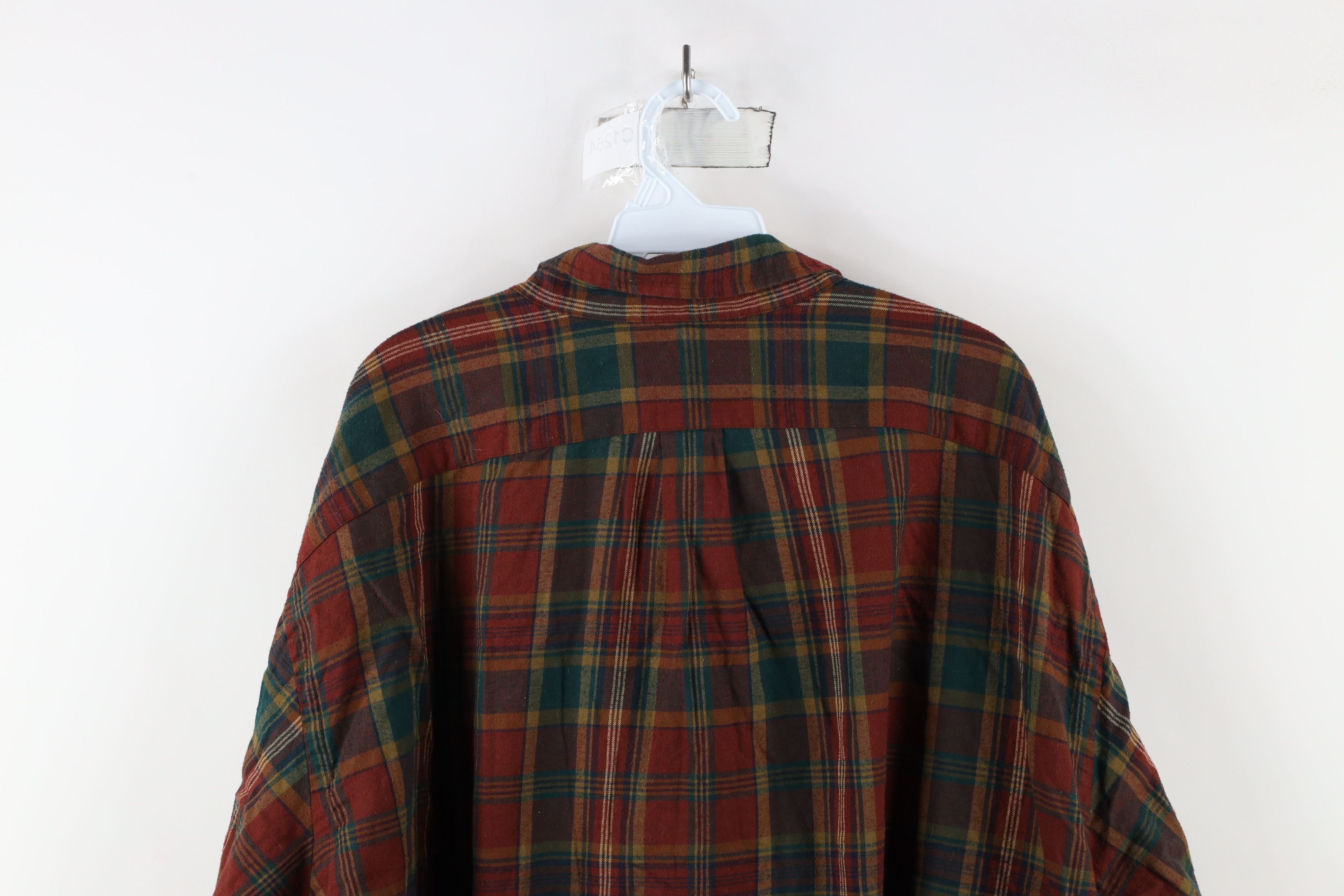 Ralph Lauren × Vintage Vintage 90s Ralph Lauren Flannel Collared Button Down Shirt Size US XXL / EU 58 / 5 - 9 Thumbnail