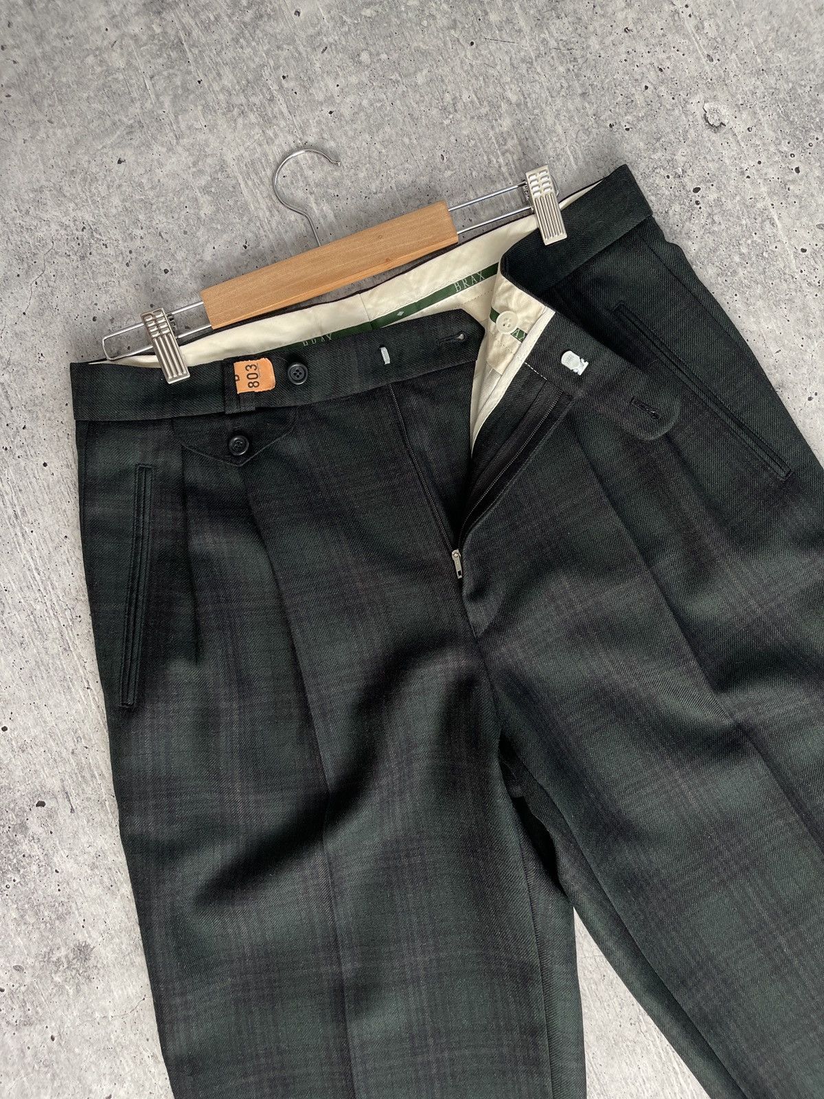 BRAX × Vintage Vintage Brax Men Size M Wool German Trousers Pants Check 90s Size US 32 / EU 48 - 8 Thumbnail