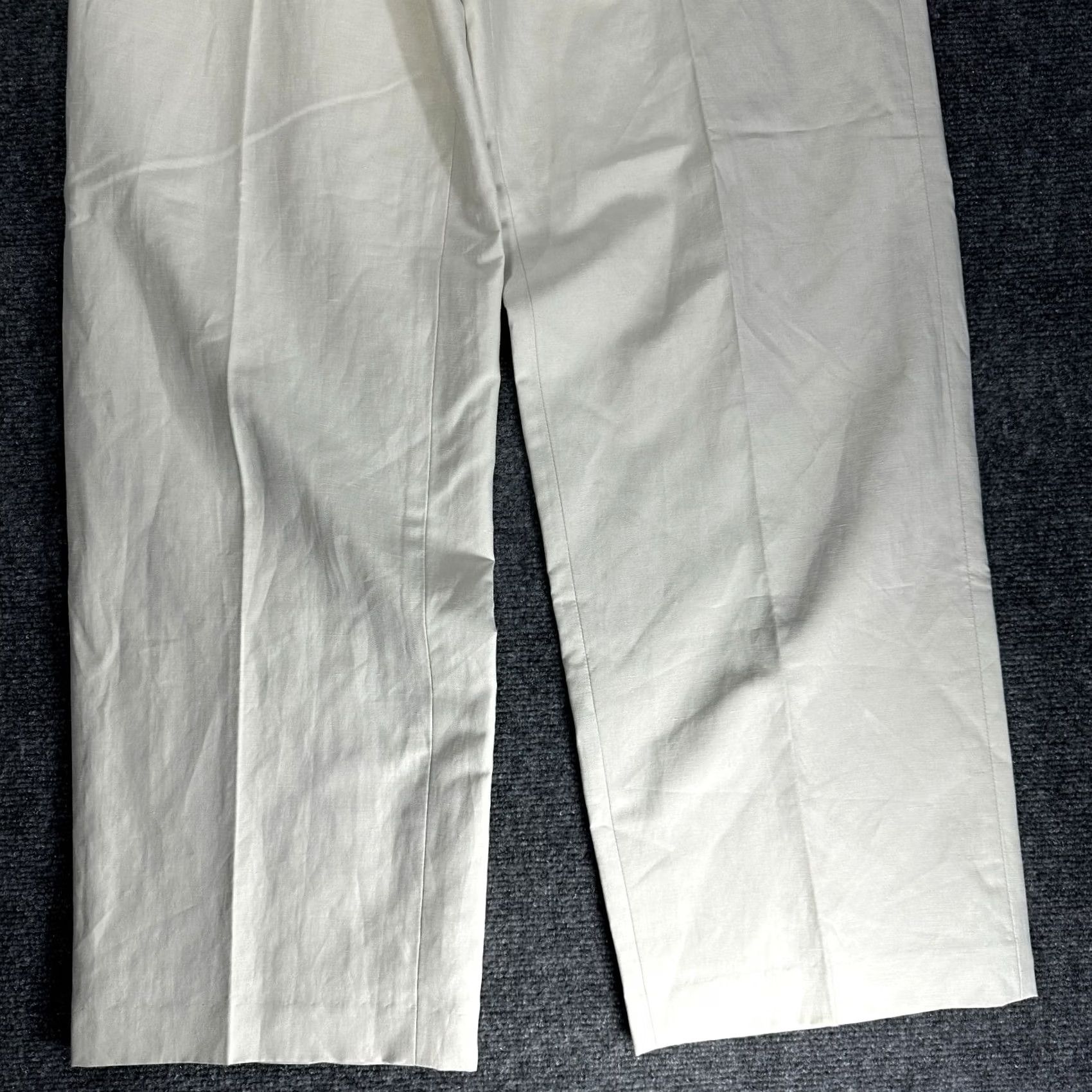 Talbots Talbots Collection Pants Womens 12 Beige Linen Blend Wide Leg Trouser NEW Size 34" / US 12 / IT 48 - 2 Thumbnail