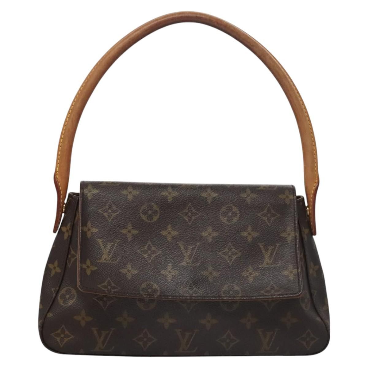 Louis Vuitton Mini Looping Brown Canvas Shoulder Bag (Pre-Owned) Size ONE SIZE - 1 Thumbnail