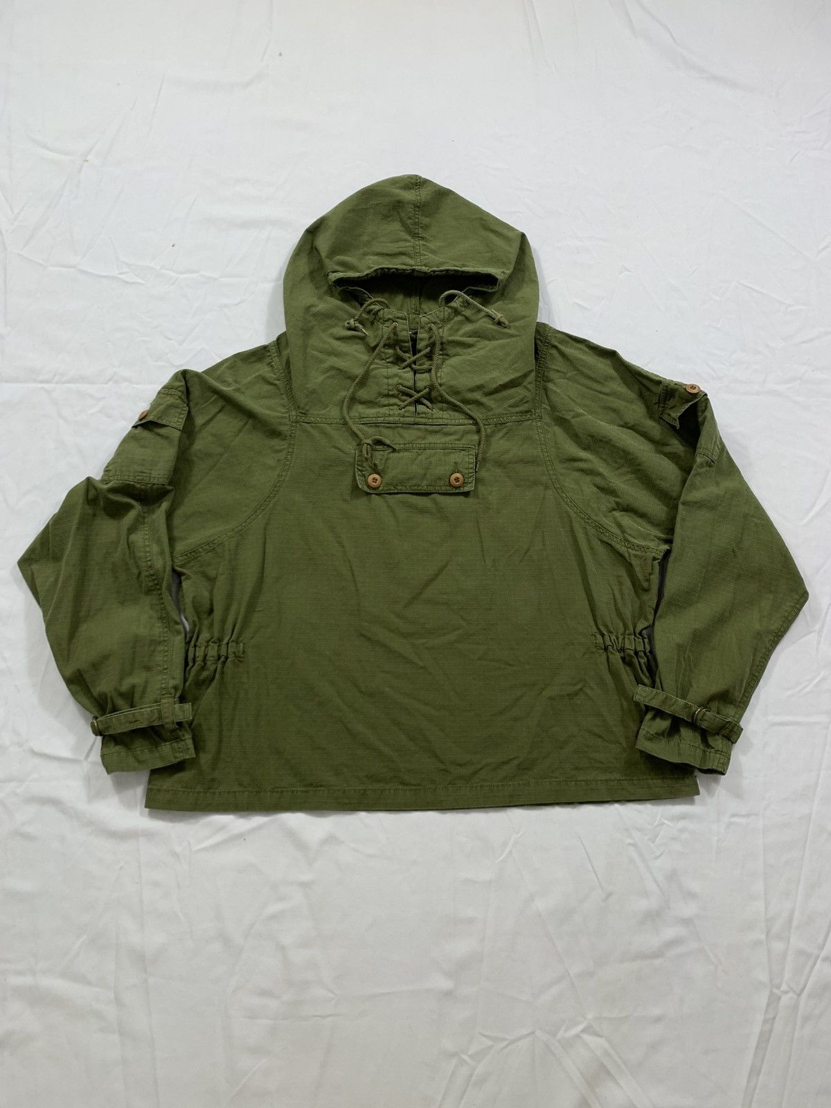 Vintage Vintage Military Rip Stop Poplin Jacket Hoodie Size US L / EU 52-54 / 3 - 3 Thumbnail
