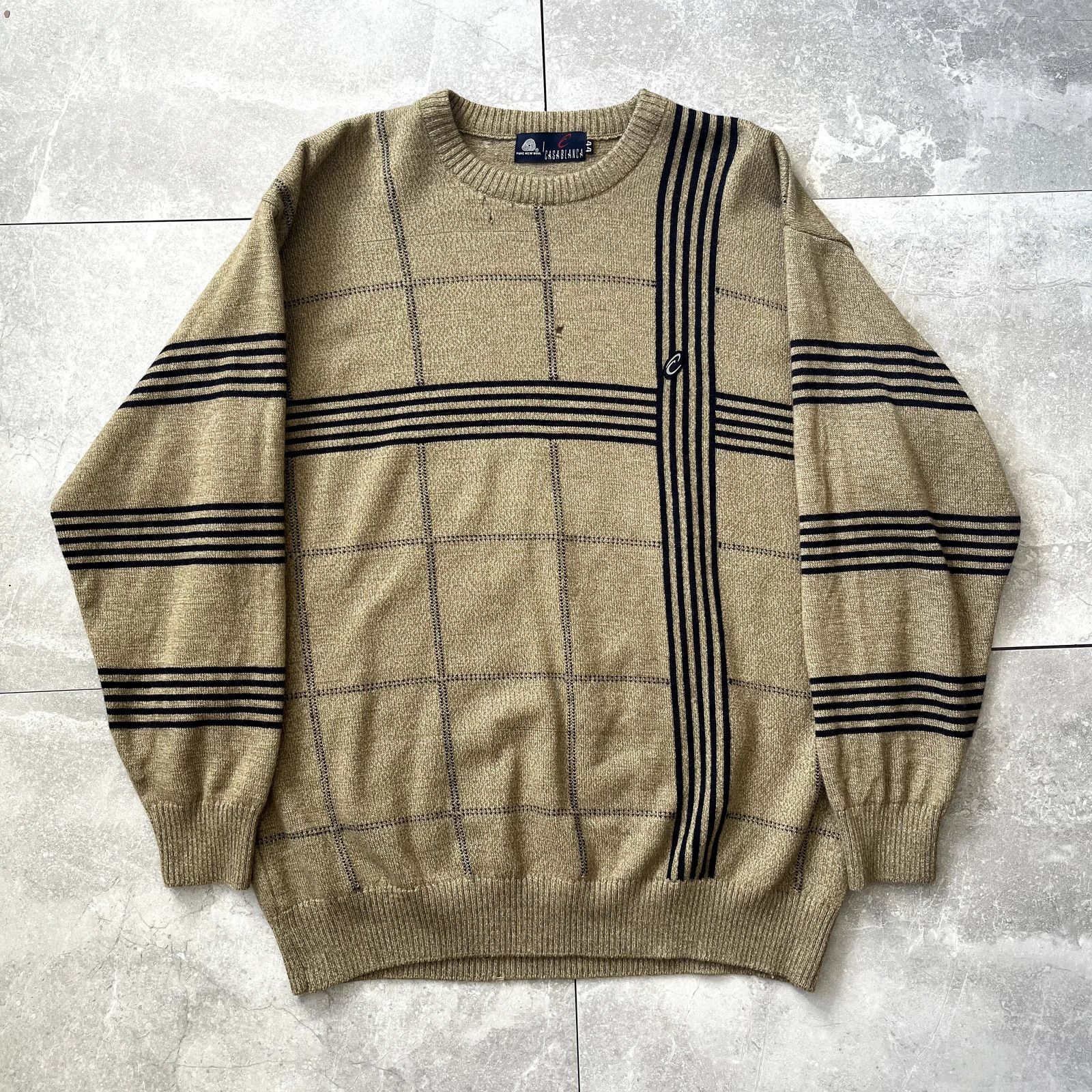 Casablanca Casablanca Wool Knit Sweater – Size L – Made in france Size US L / EU 52-54 / 3 - 1 Thumbnail
