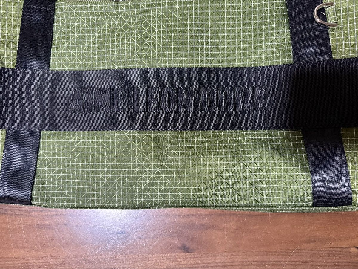 Aime Leon Dore Aime Leon Dore Ripstop Nylon Duffle Bag Olive Woven Logo ALD Size ONE SIZE - 2 Thumbnail