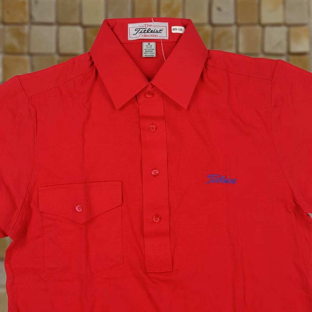 Titleist VINTAGE Titleist Polo Shirt Red Small Pocket Court Shirt 90s Preppy Golf Tennis Casual Men’s Boys Size US S / EU 44-46 / 1 - 1 Thumbnail