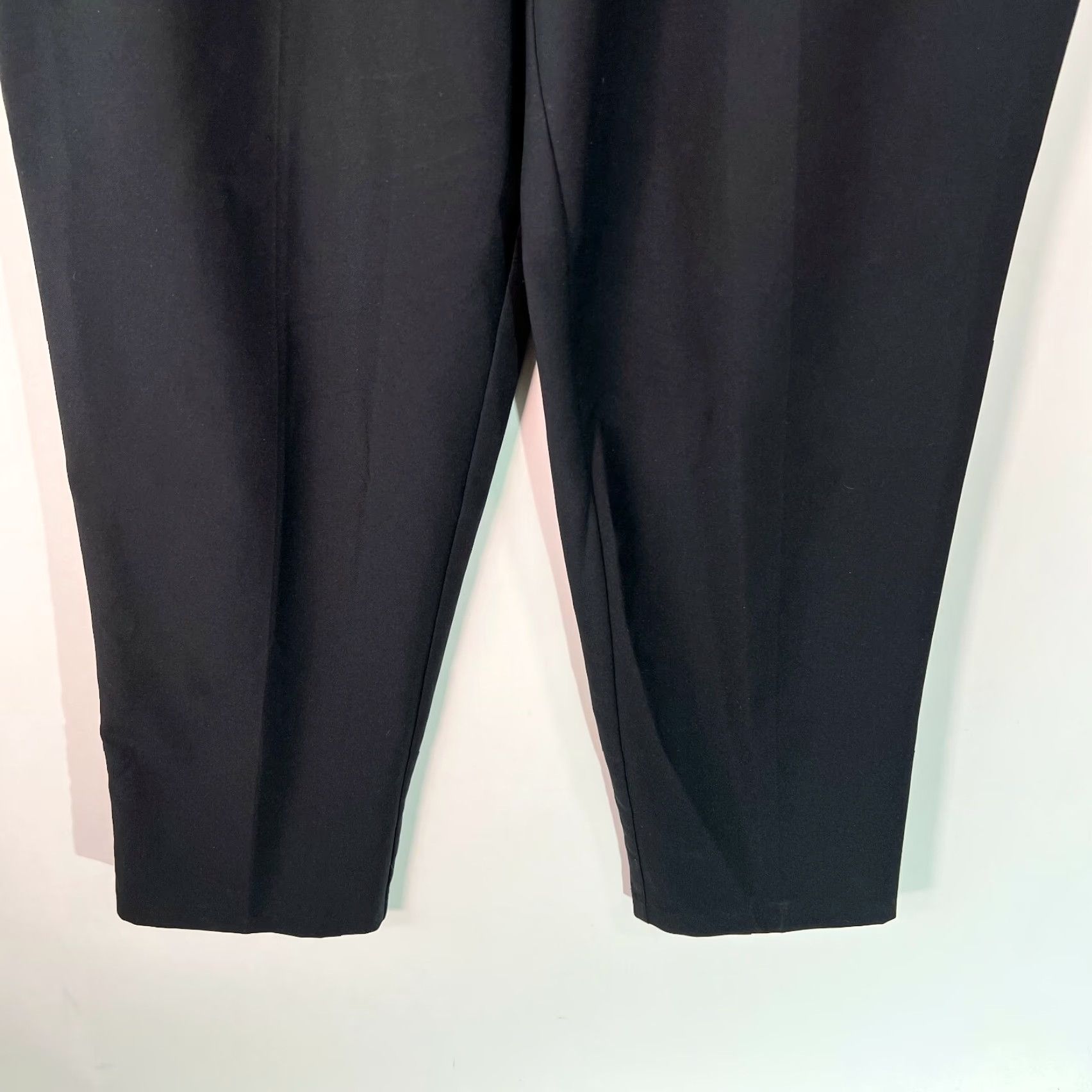 Vintage Sag Harbor Womens Dress Pants Black Pleated Straight Leg High Rise Size 12 Size 34" / US 12 / IT 48 - 6 Thumbnail