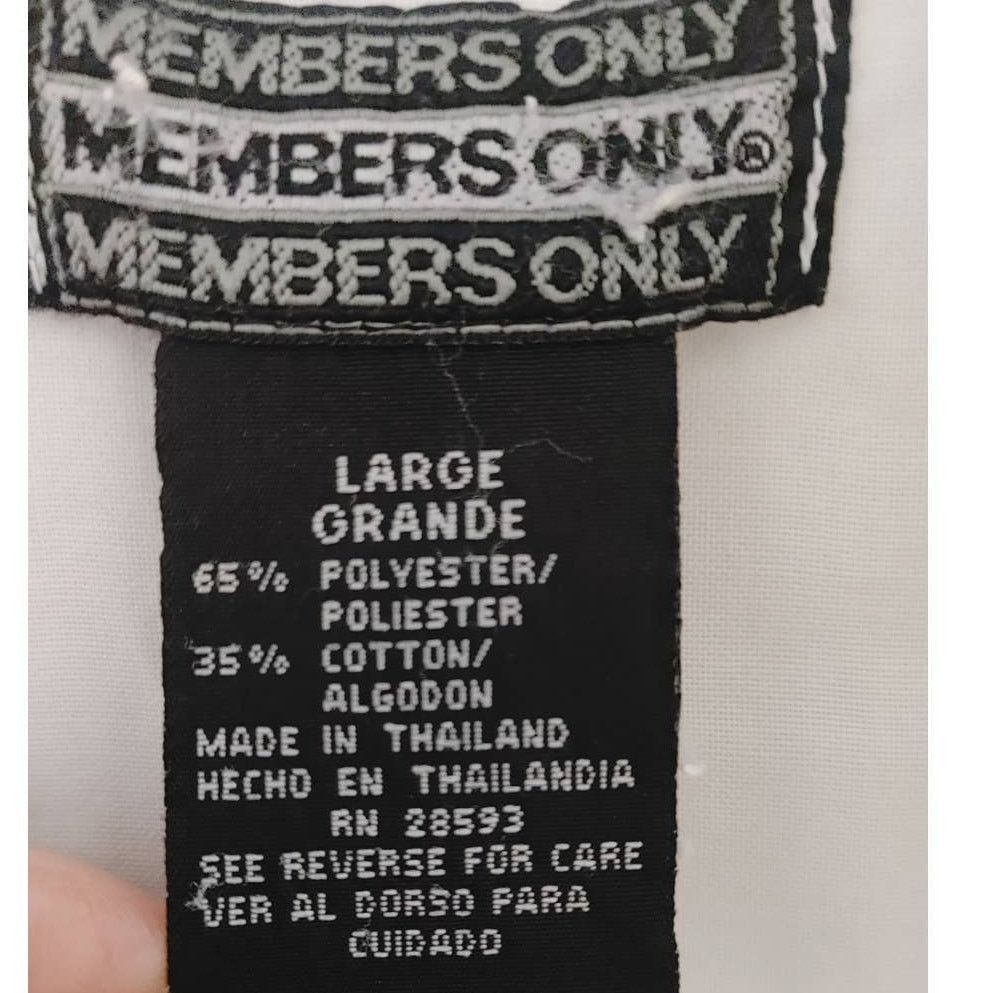 Members Only Vintage Members Only Shirt Henley Large White Size US L / EU 52-54 / 3 - 4 Thumbnail