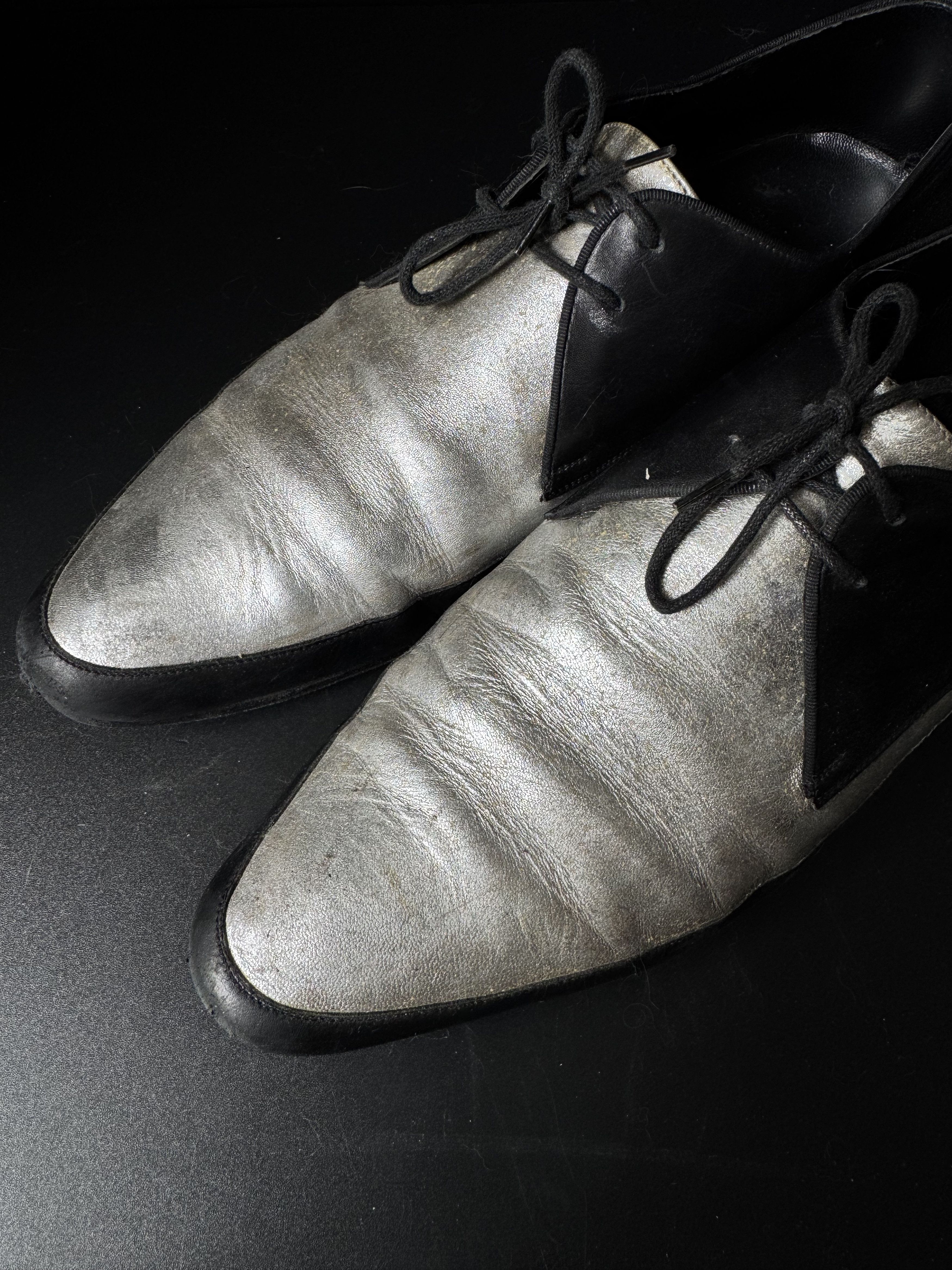 Hedi Slimane SS13 Silver Oxford shoe, view 2