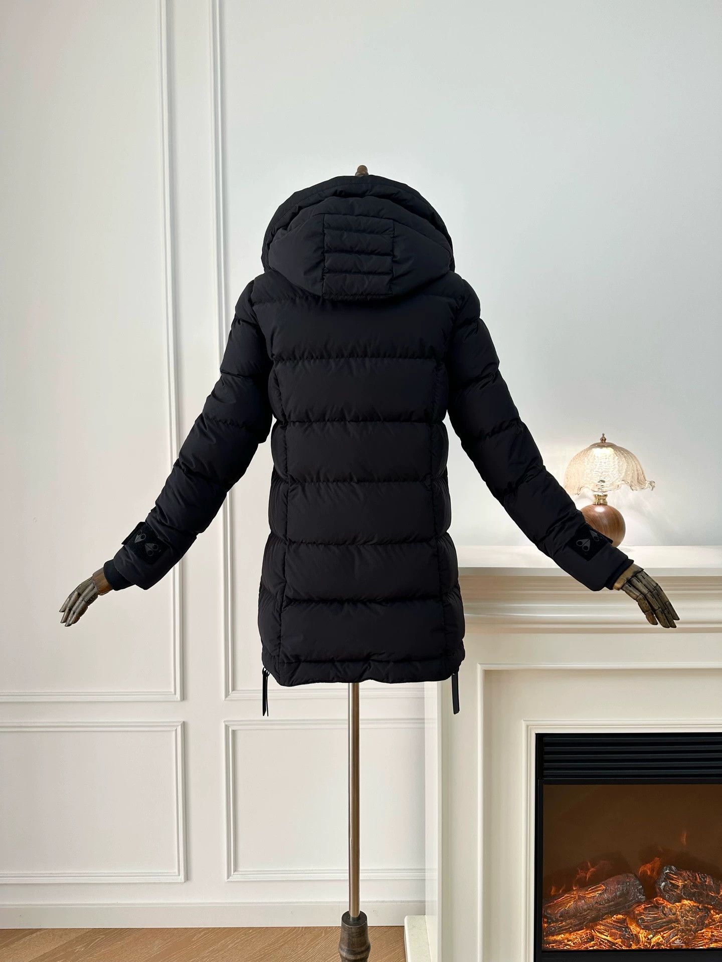 Moose Knuckles Moose Knuckles Black Mid-Length Down Jacket XS Size XS / US 0-2 / IT 36-38 - 2 Thumbnail
