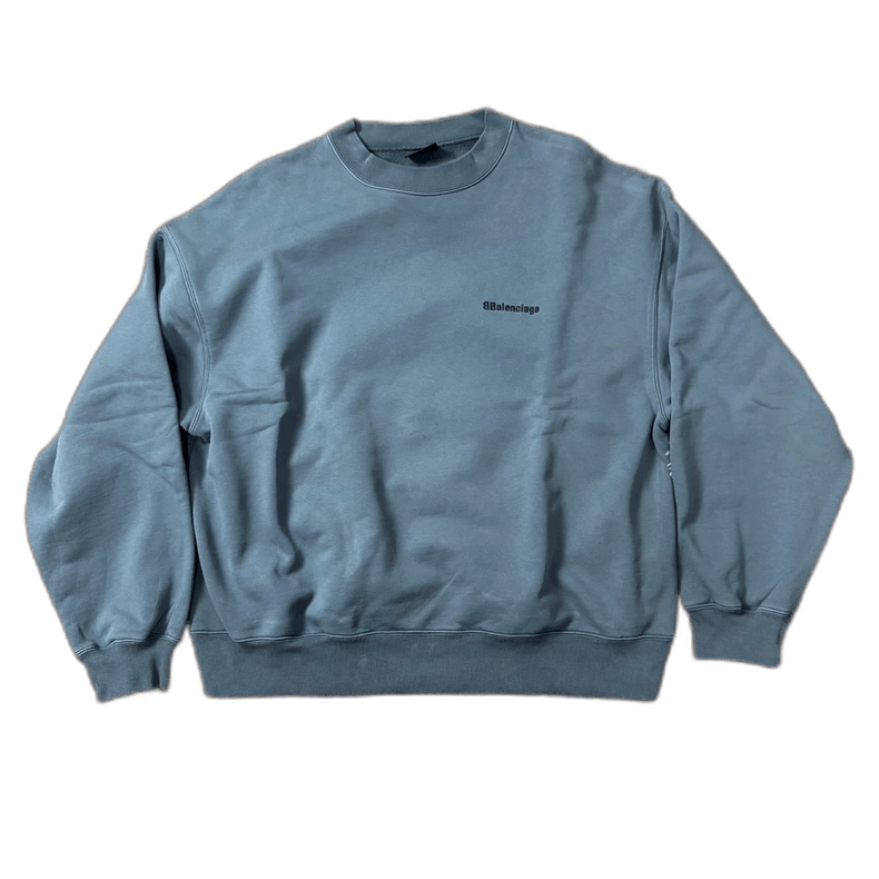 Balenciaga Balenciaga FW22 Embroidered Crewneck Sweatshirt Size US S / EU 44-46 / 1 - 1 Thumbnail
