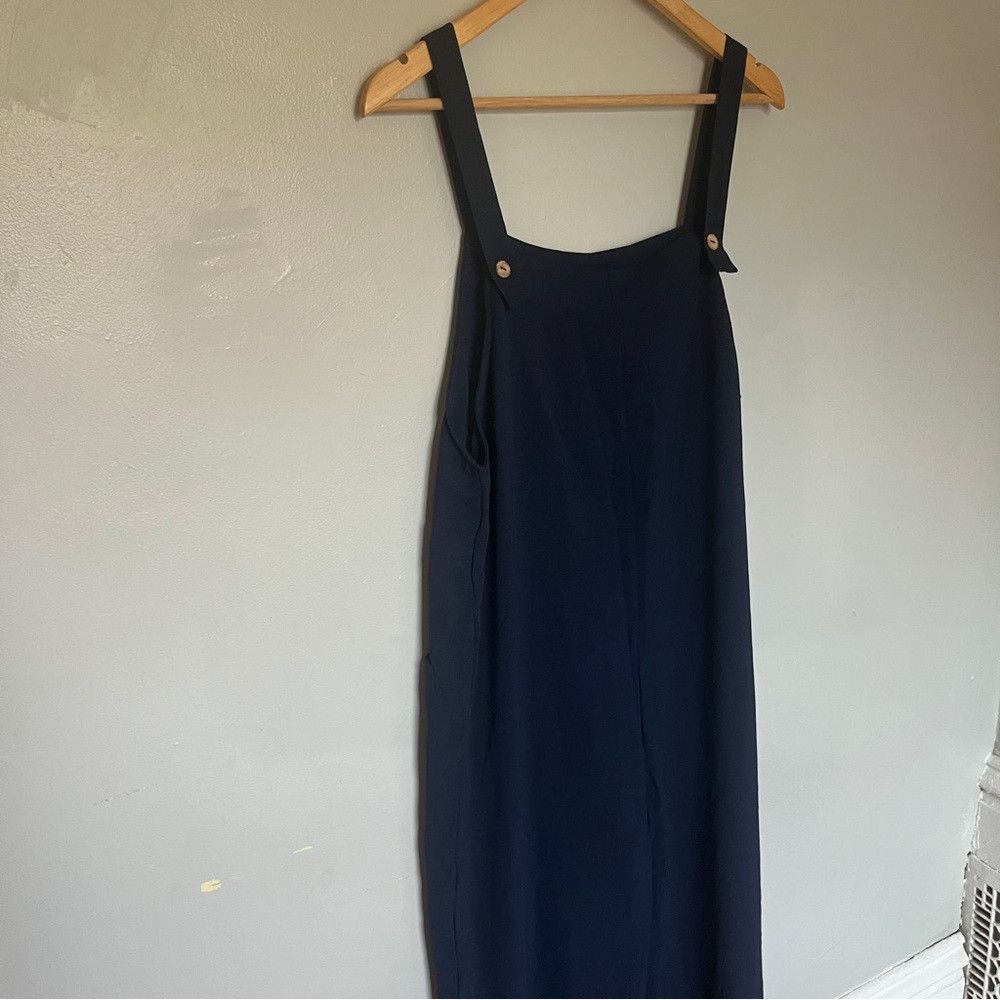 Shein SHEIN Dual Pocket Overall Jumpsuit Navy Blue Medium Size 28" / US 6 / IT 42 - 2 Thumbnail