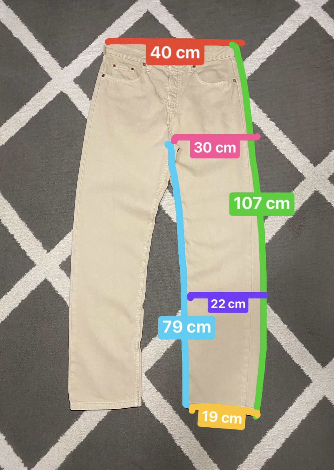 Levi's × Levi's Vintage Clothing × Vintage Vintage 90’s Levi’s Orange Tab men’s denim jeans 615 Sand Size US 32 / EU 48 - 16 Thumbnail