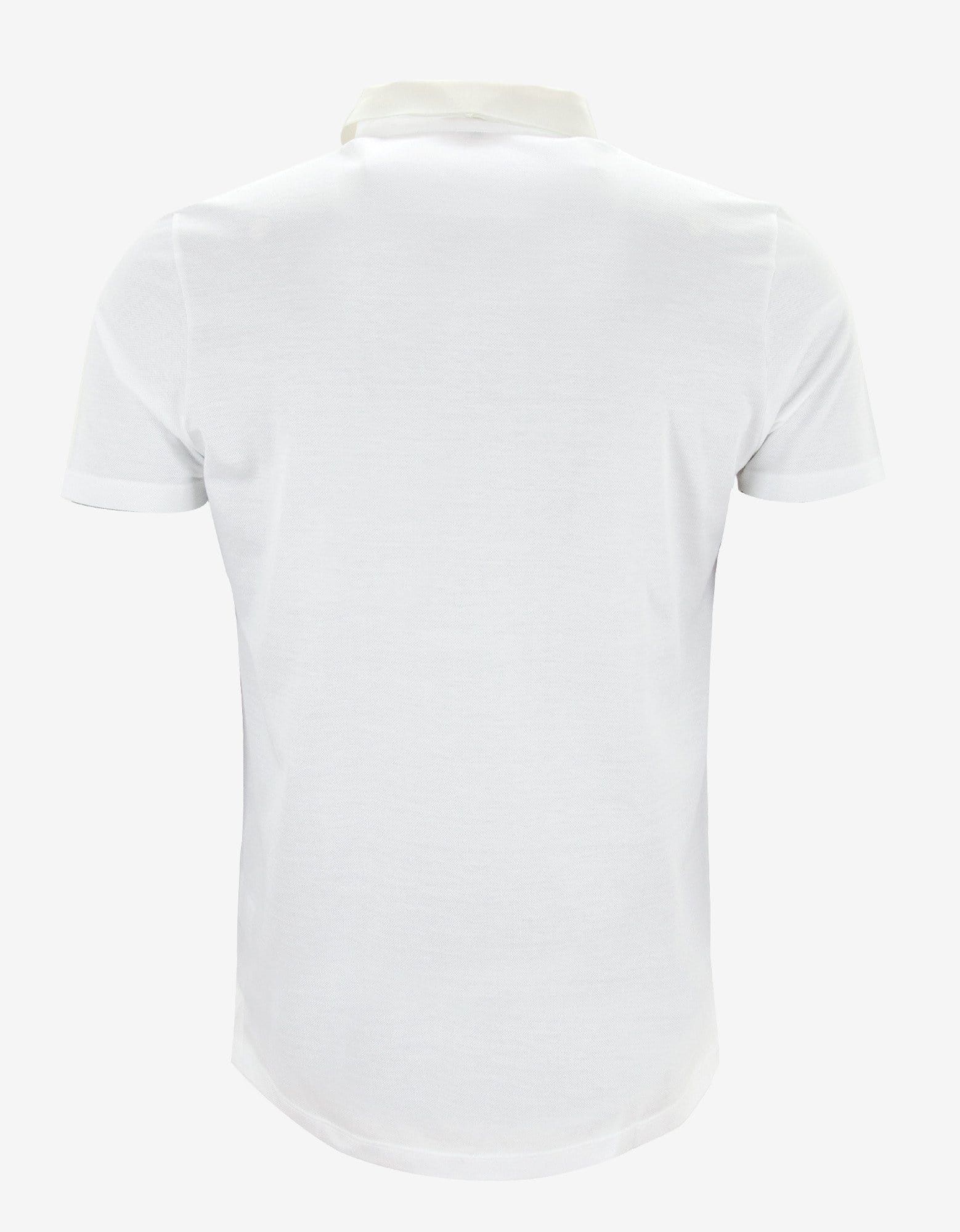 Lanvin White Slim Polo T-Shirt with Grosgrain Collar Size US XXL / EU 58 / 5 - 2 Thumbnail