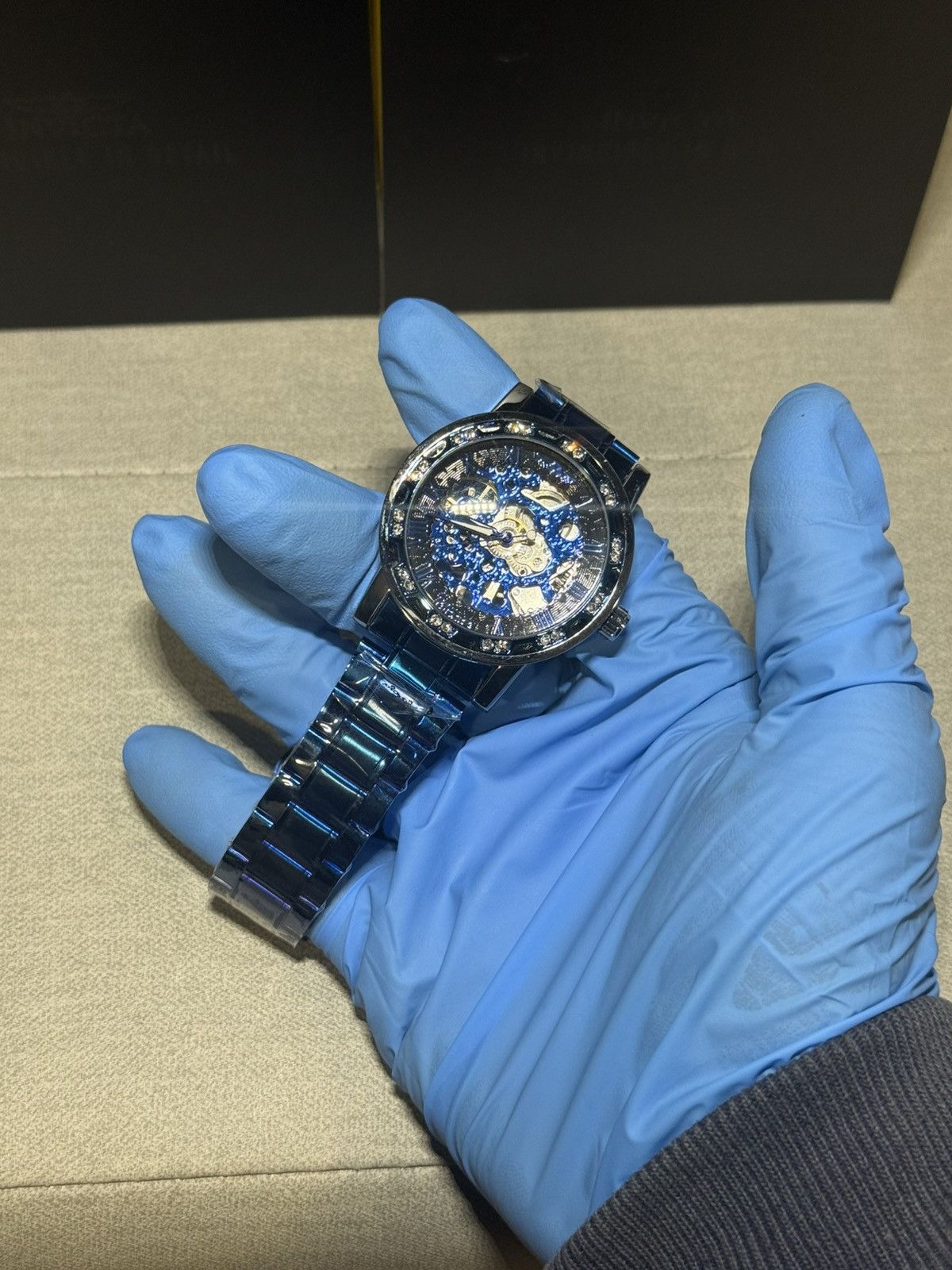 Other T-Winner Blue Steel Skeleton Dial Men’s Watch (40mm) Size ONE SIZE - 2 Thumbnail