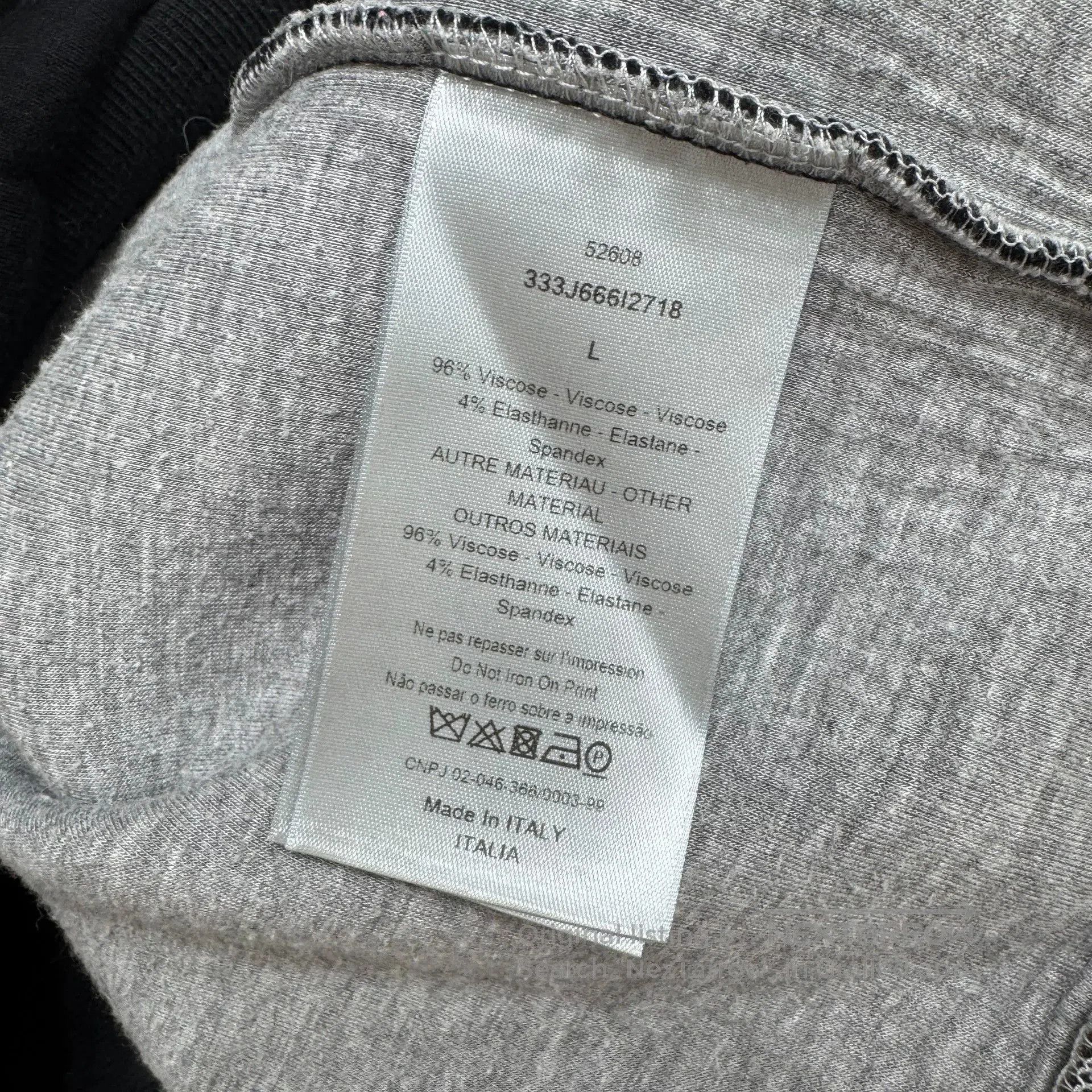 Dior Dior Space Cotton Two-Tone Slogan Sweatshirt L. Size US L / EU 52-54 / 3 - 6 Thumbnail