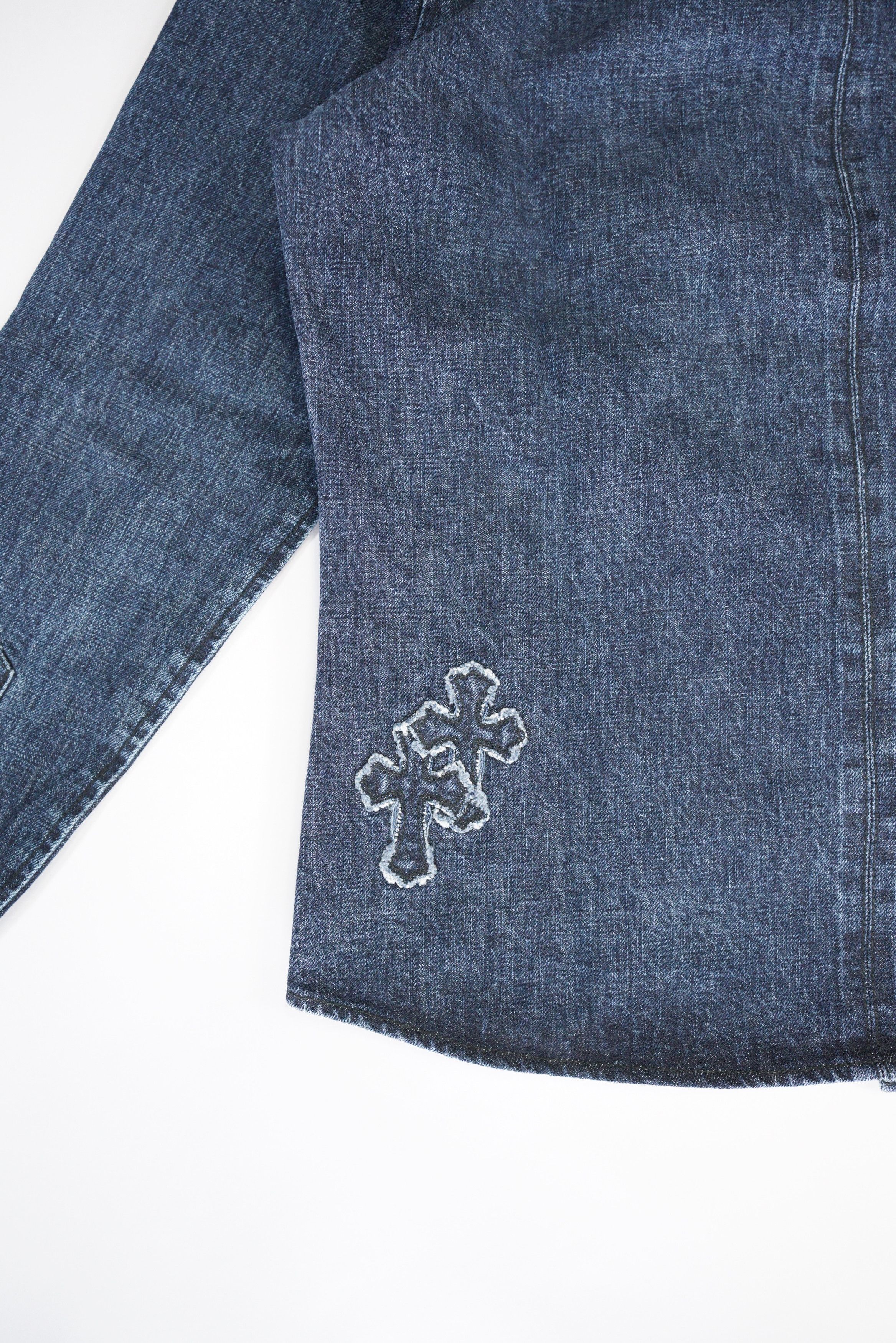 Chrome Hearts Chrome Hearts Denim Cross Shirt Size US L / EU 52-54 / 3 - 10 Thumbnail