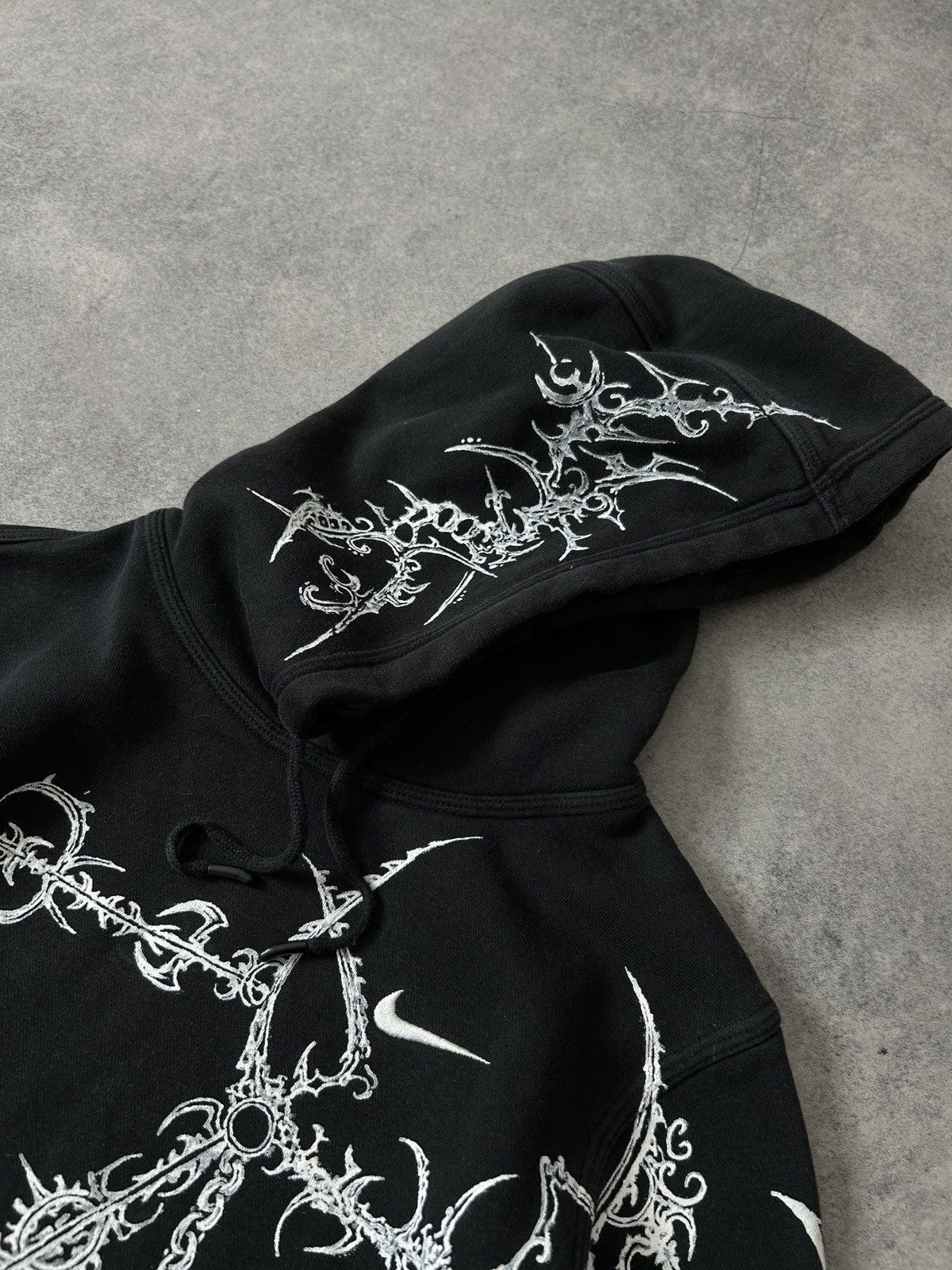 Nike Custom Cybersigilism black hoodies mens handmade