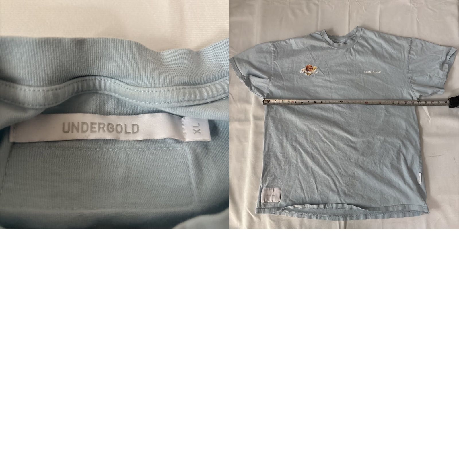 Paradise Undergold Men's Paradise Heaven Is Waiting For Yoursphic Light Blue T Shirt XL Size US XL / EU 56 / 4 - 8 Thumbnail