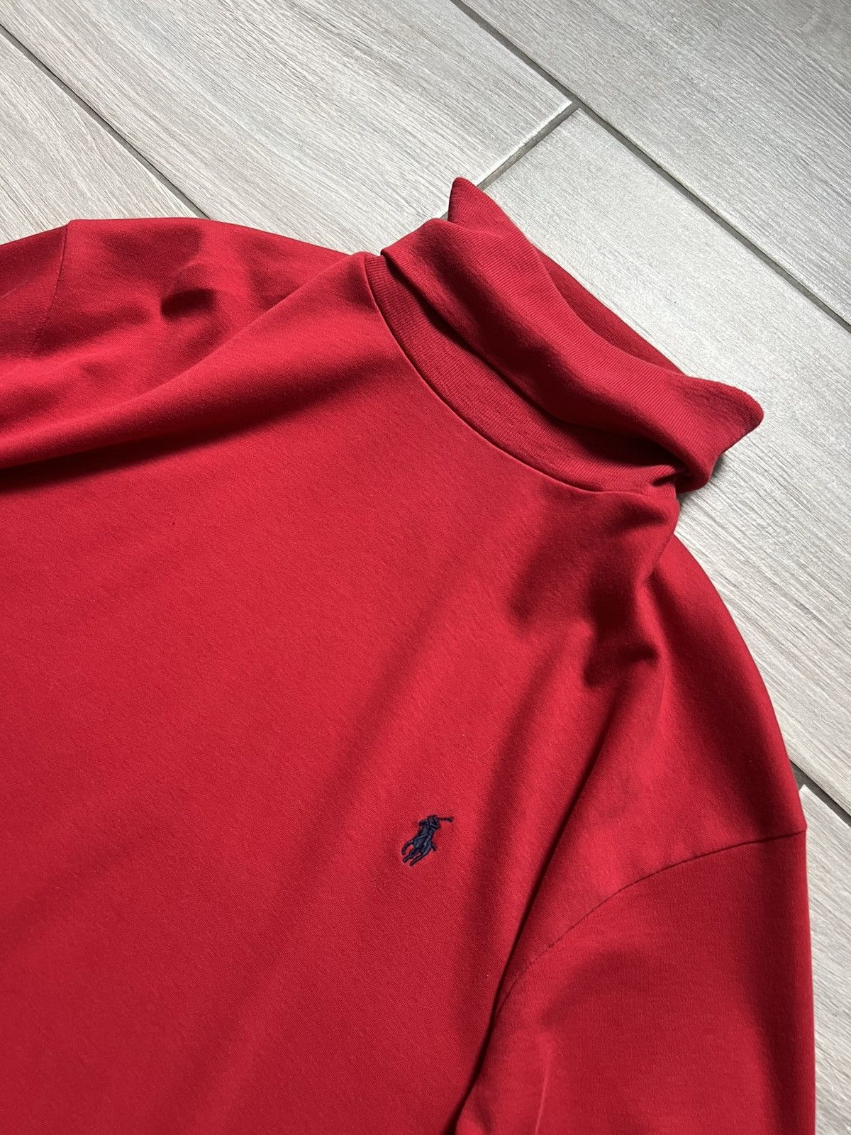 Vintage Polo Ralph Lauren Red ❤️ Long Sleeve Rar Size US S / EU 44-46 / 1 - 4 Thumbnail