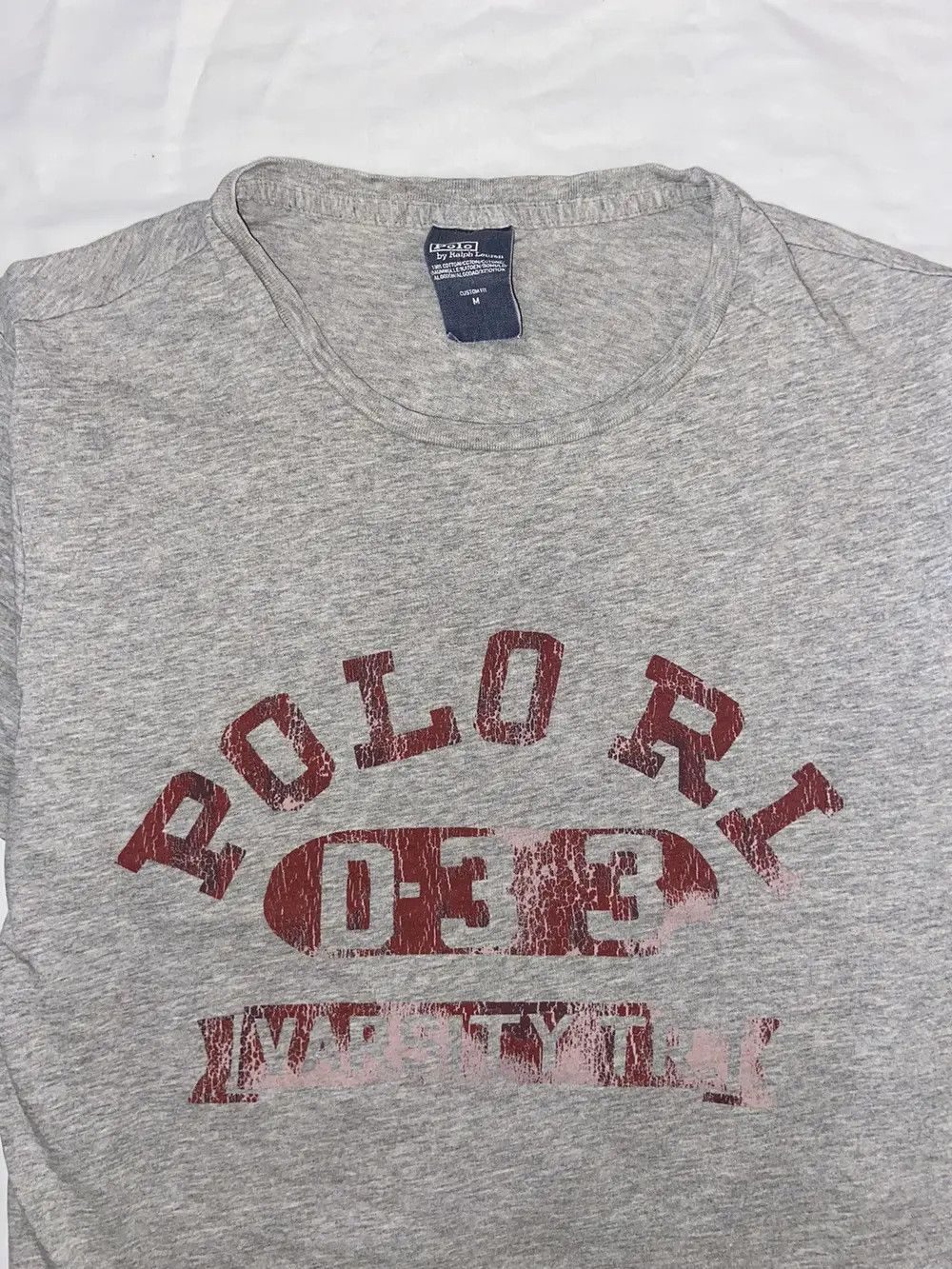 Polo Ralph Lauren VINTAGE Y2K POLO RALPH LAUREN VARSITY T SHIRT TEE BIG LOGO Size US M / EU 48-50 / 2 - 9 Thumbnail