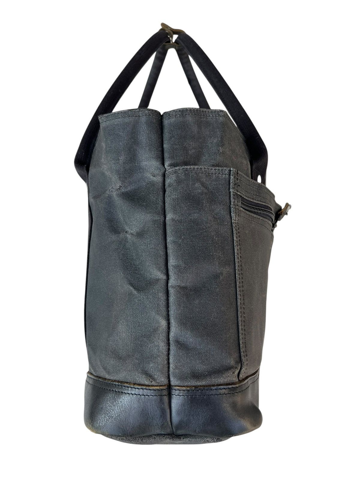 Porter Porter Yoshida Distress Faded Waxed Canvas Leather Tote Bag Size ONE SIZE - 16 Thumbnail
