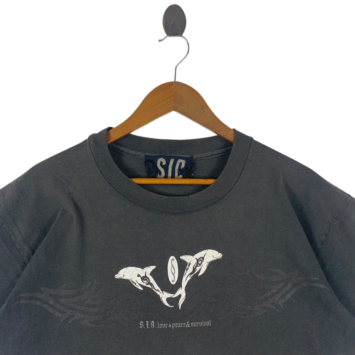 Other Vintage 90s S.I.D. Shade’s Individual Tribal Dolphin Tee Size US L / EU 52-54 / 3 - 2 Thumbnail