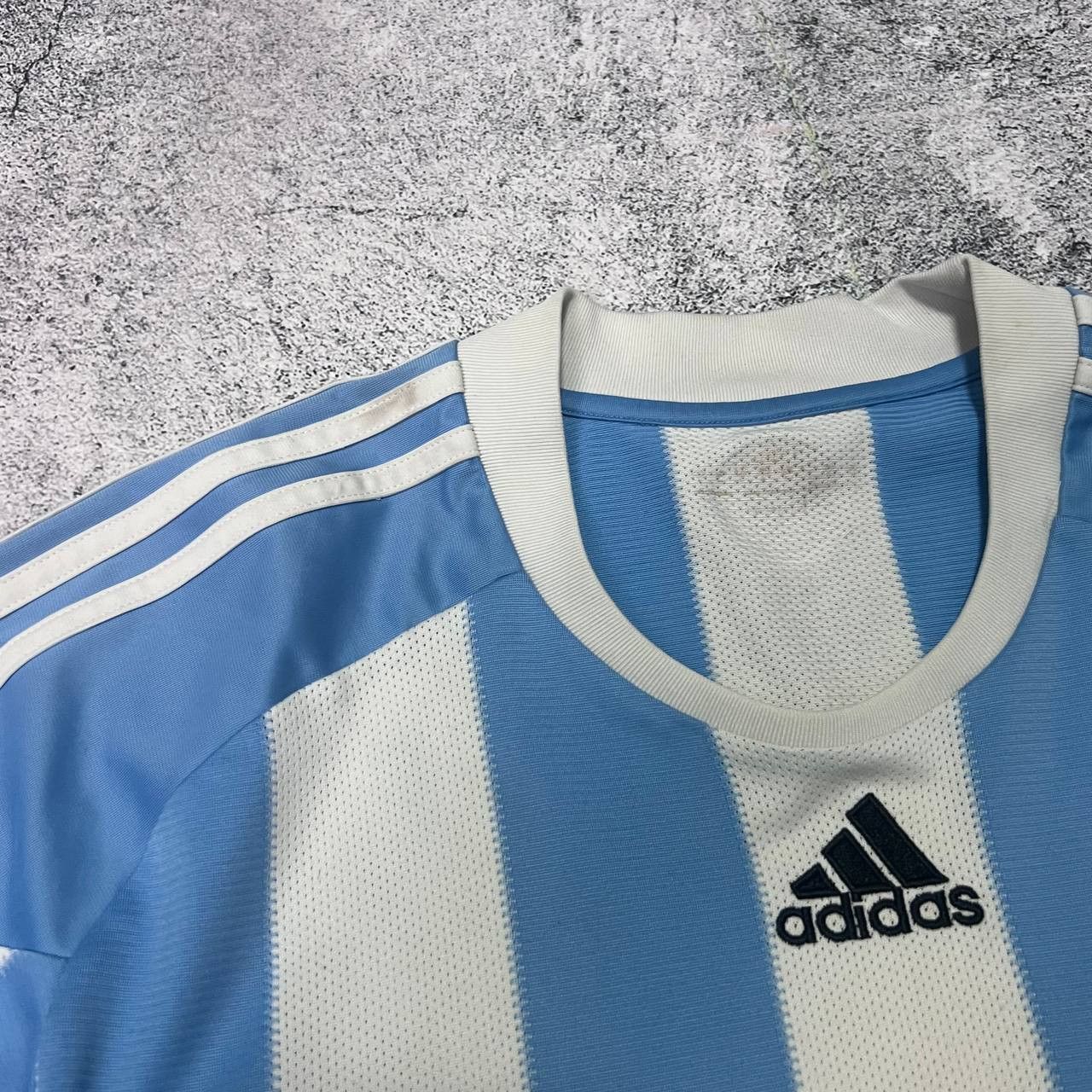 Adidas Argentina 2010–2011 Adidas Football Jersey Home Shirt Size M Size US M / EU 48-50 / 2 - 2 Thumbnail