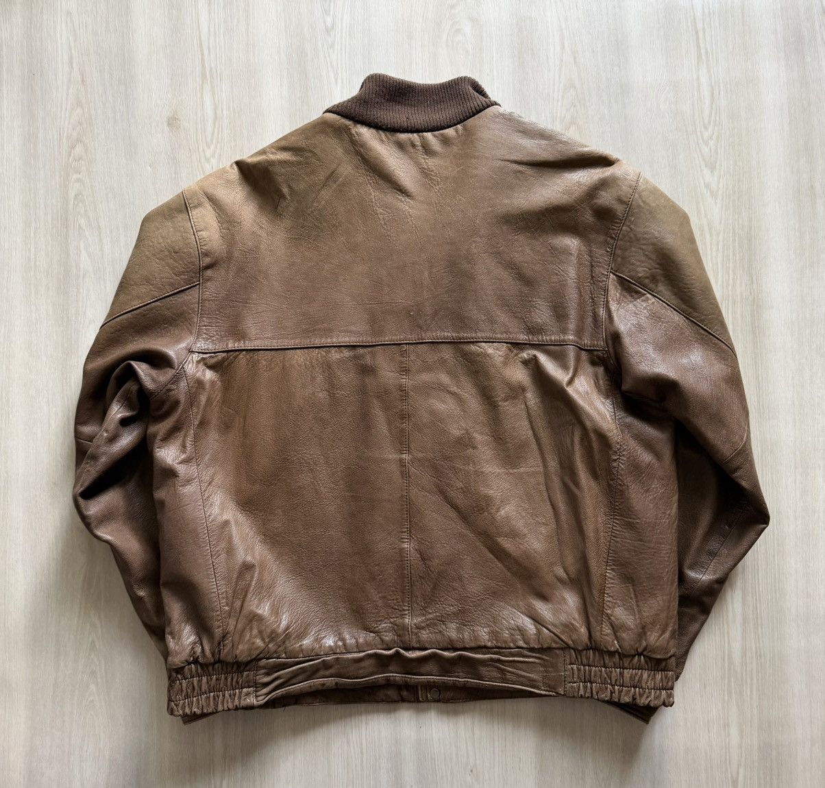 Vintage Vintage Robert Comstock Soft Leather Bomber Sz 44 *Distresse Size US L / EU 52-54 / 3 - 11 Thumbnail