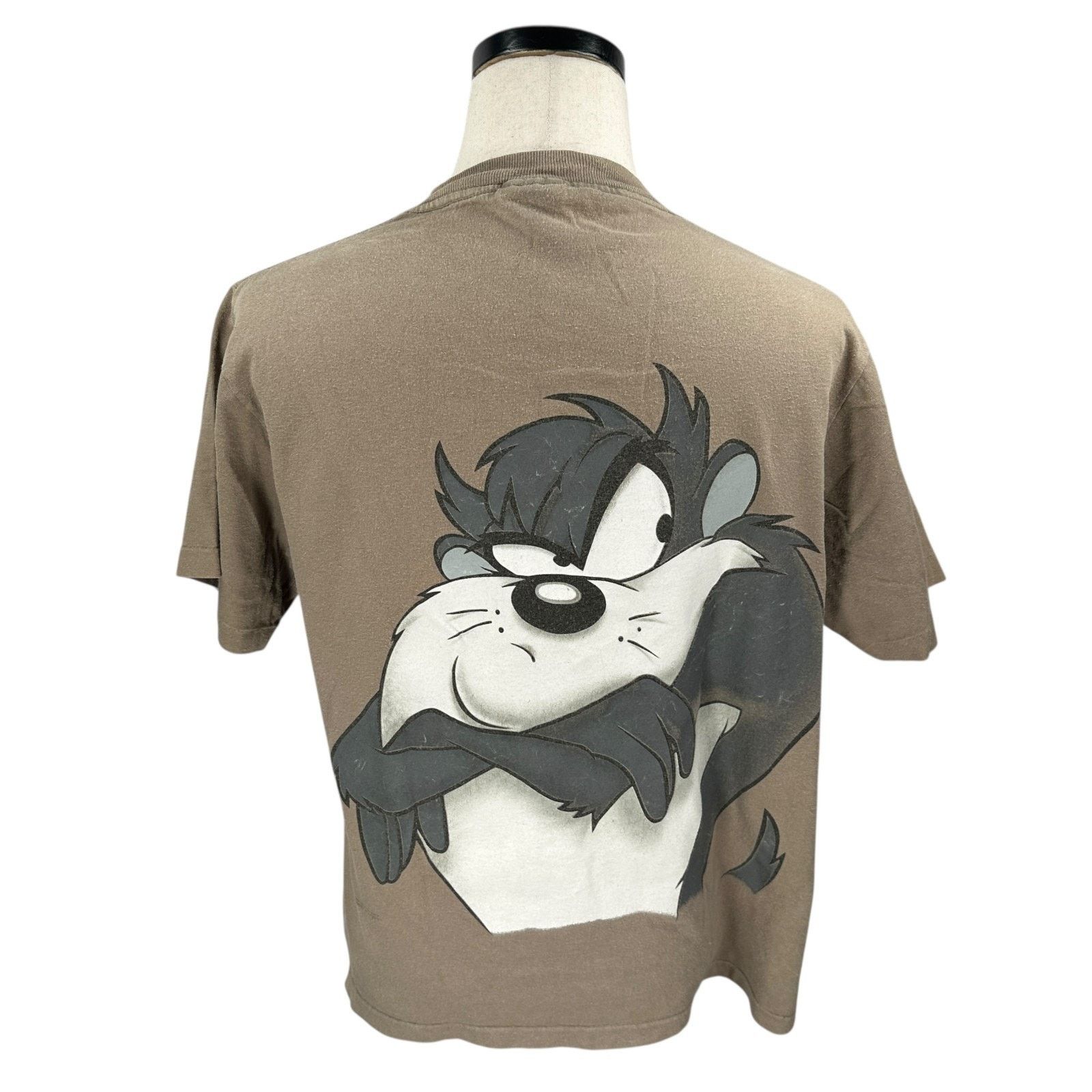 Changes VTG Taz Wear Tasmanian Devil T-Shirt Men Large Brown USA 90s Size US L / EU 52-54 / 3 - 2 Thumbnail