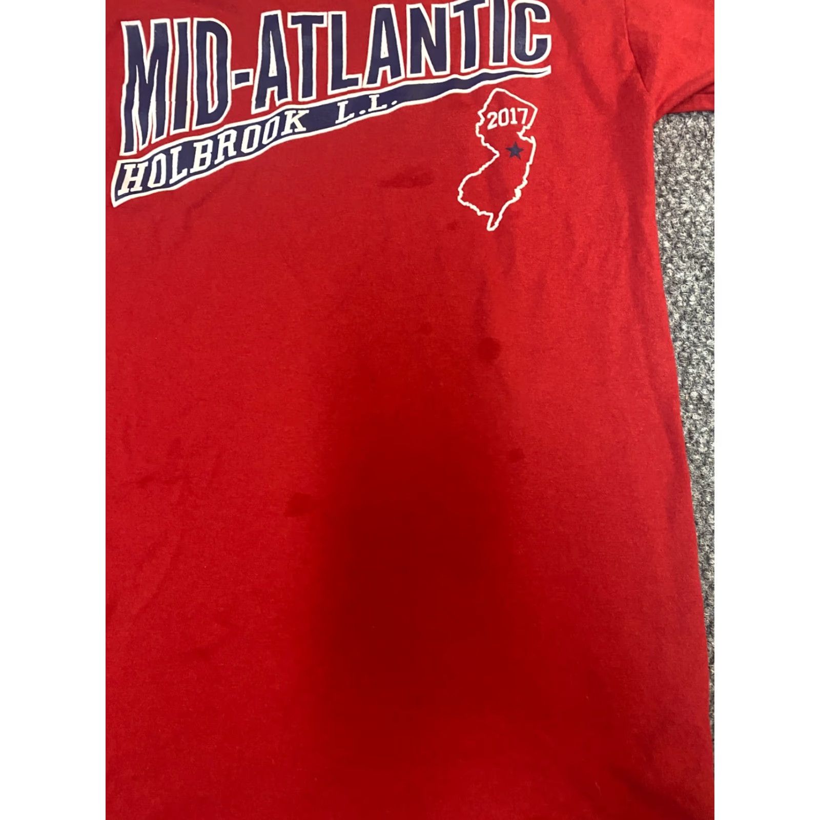Jerzees Jerzees Little League Mens T-Shirt S Crew Neck Short Sleeve Red Cotton Size US S / EU 44-46 / 1 - 4 Thumbnail