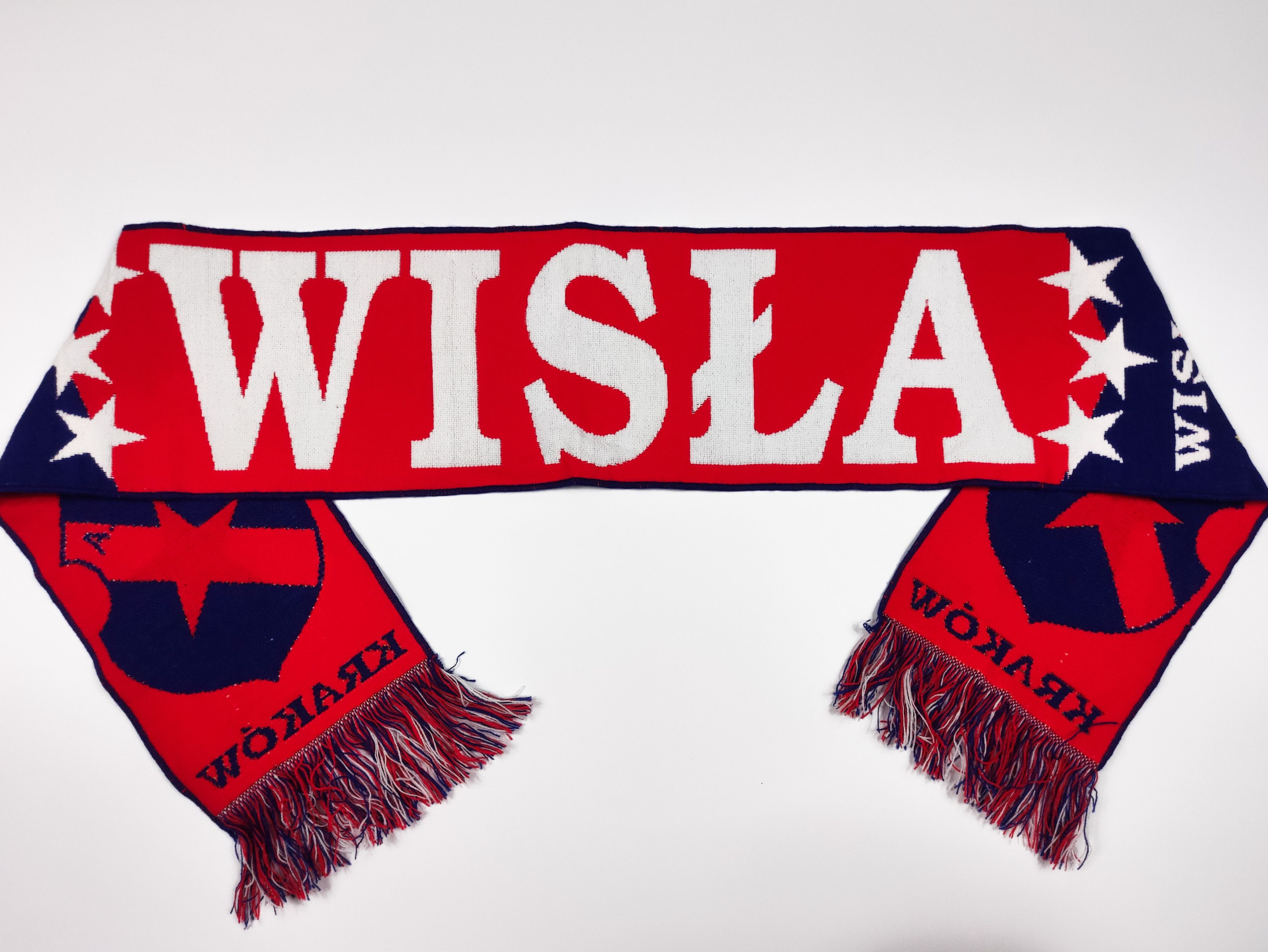 Other TS Wisla Krakow Ultras Hooligans Scarf Schal Vintage Cracow Size ONE SIZE - 6 Thumbnail