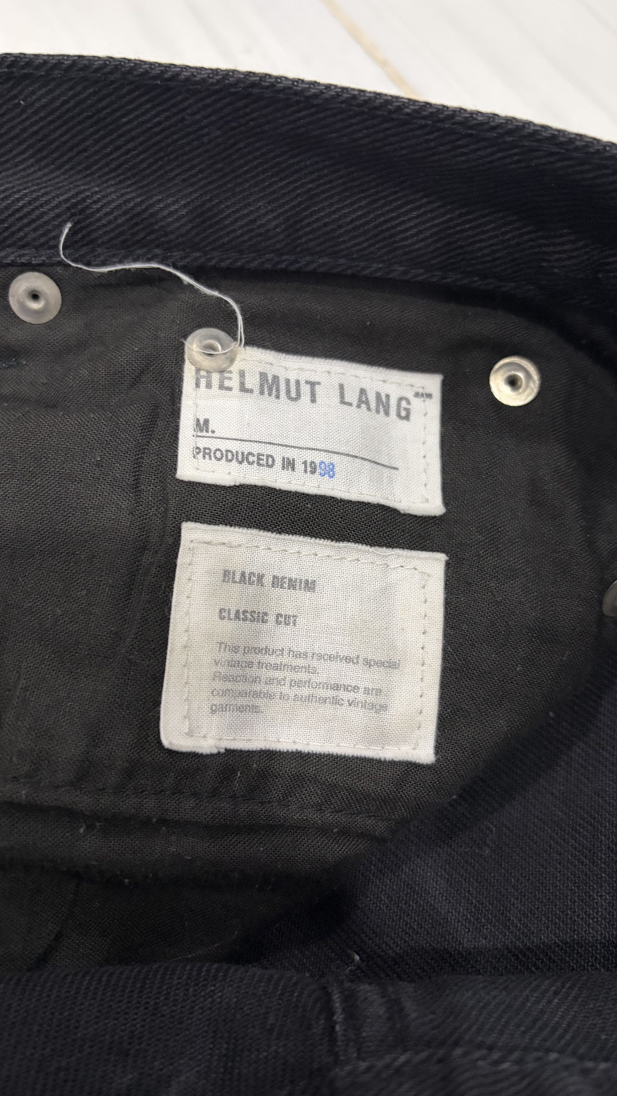 Helmut Lang Helmut lang 1998 black denim Size US 28 / EU 44 - 6 Thumbnail