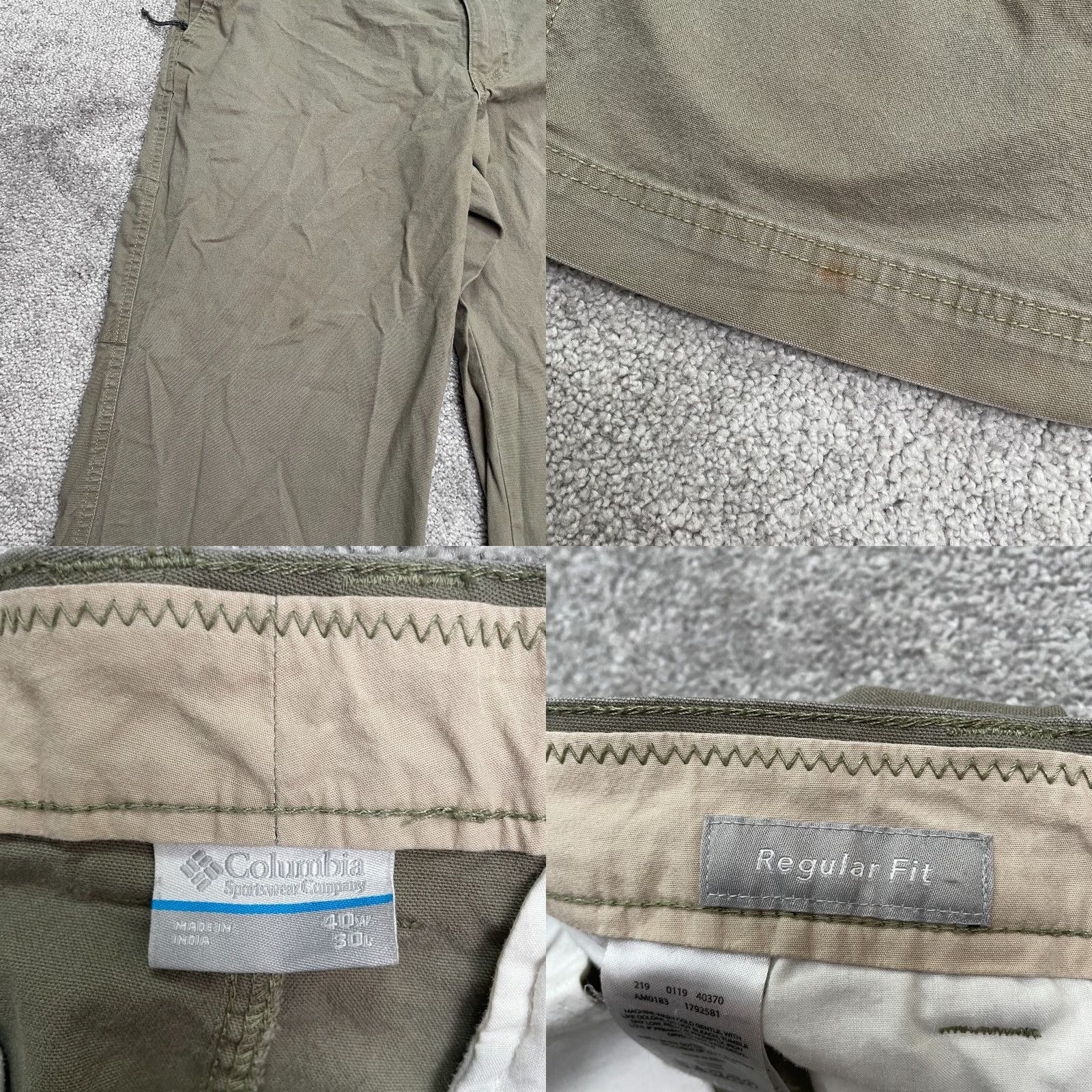 Vintage Columbia Regular Fit ROC Carpenter Pants Mens 40x30 Brown Straight Leg Cotton Size US 40 / EU 56 - 8 Thumbnail