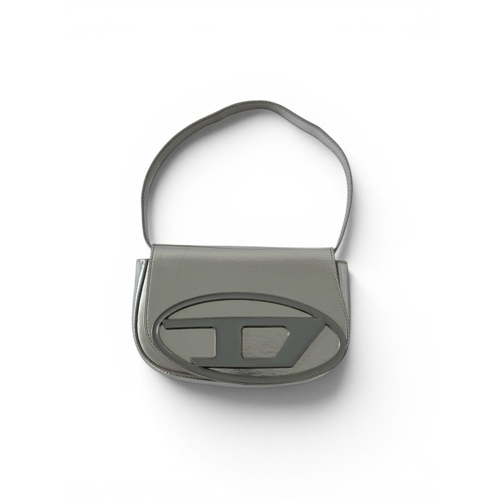 Diesel Diesel Metallic Silver Shoulder Bag Size ONE SIZE - 1 Thumbnail