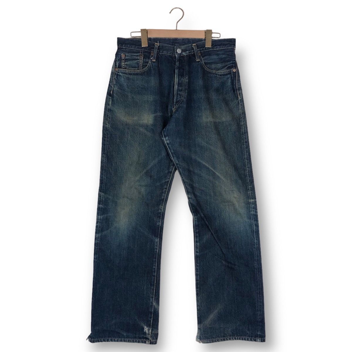 Vintage Vintage Jack The Ripper & Co Distressed Denim Jeans Size US 33 - 1 Thumbnail