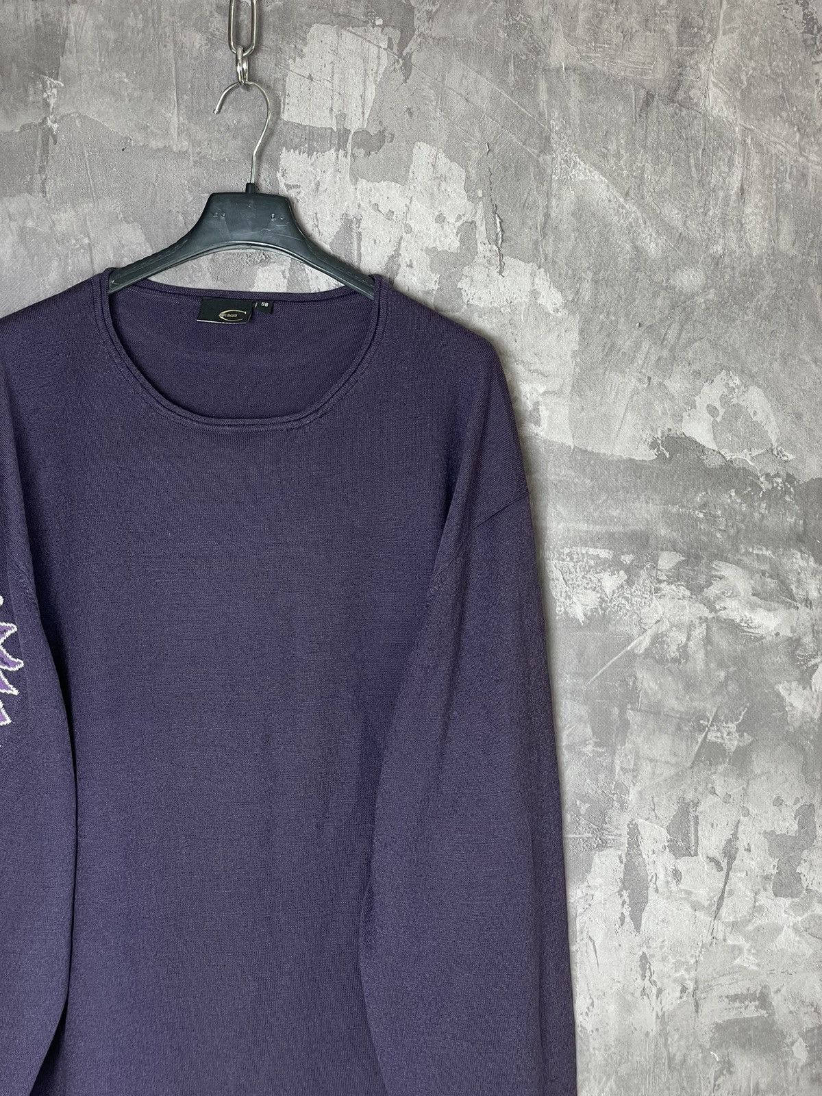 Roberto Cavalli Just Cavalli Vintage Purple Sweater/Sweatshirt Size US XL / EU 56 / 4 - 4 Thumbnail