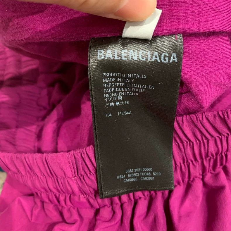 Balenciaga Balenciaga Purple Double Hook Shorts Size 42" / US 20 - 6 Thumbnail