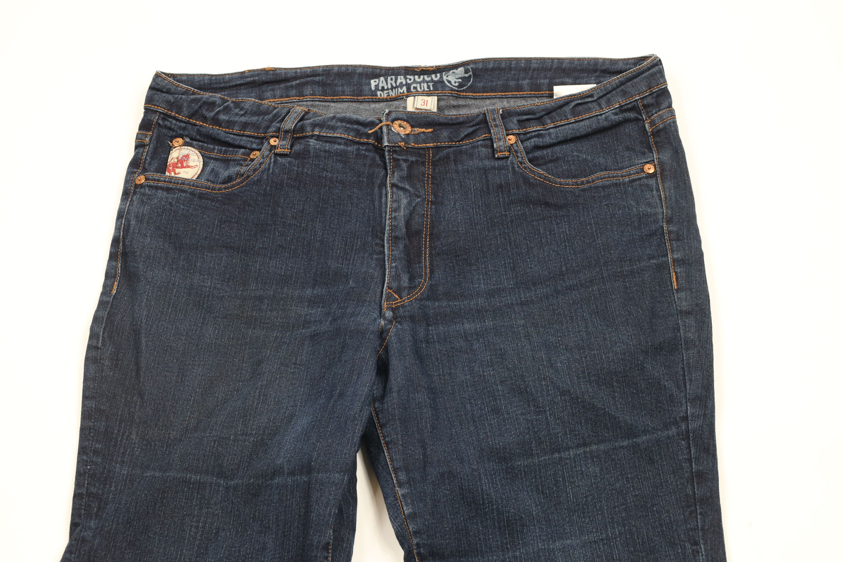Vintage Vintage Y2K Parasuco Denim Cult Flared Wide Leg Denim Jeans Size 31" - 2 Thumbnail