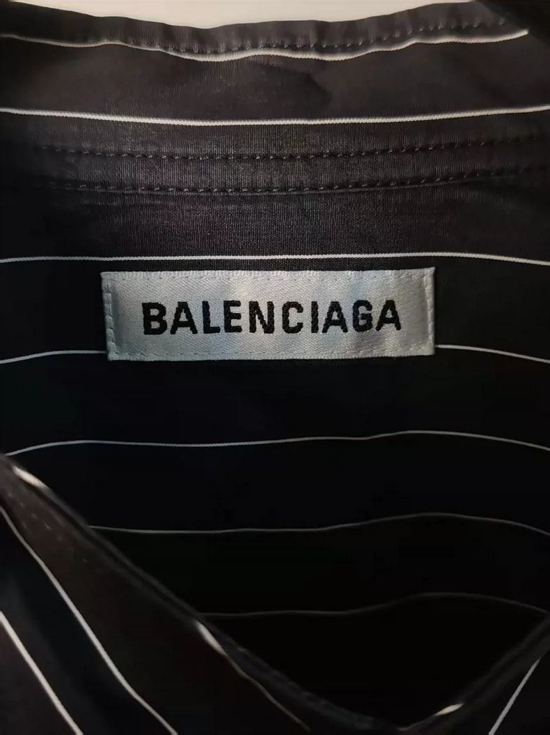 Balenciaga Balenciaga size 38 Back Logo Striped Shirt Size M / US 6-8 / IT 42-44 - 3 Thumbnail