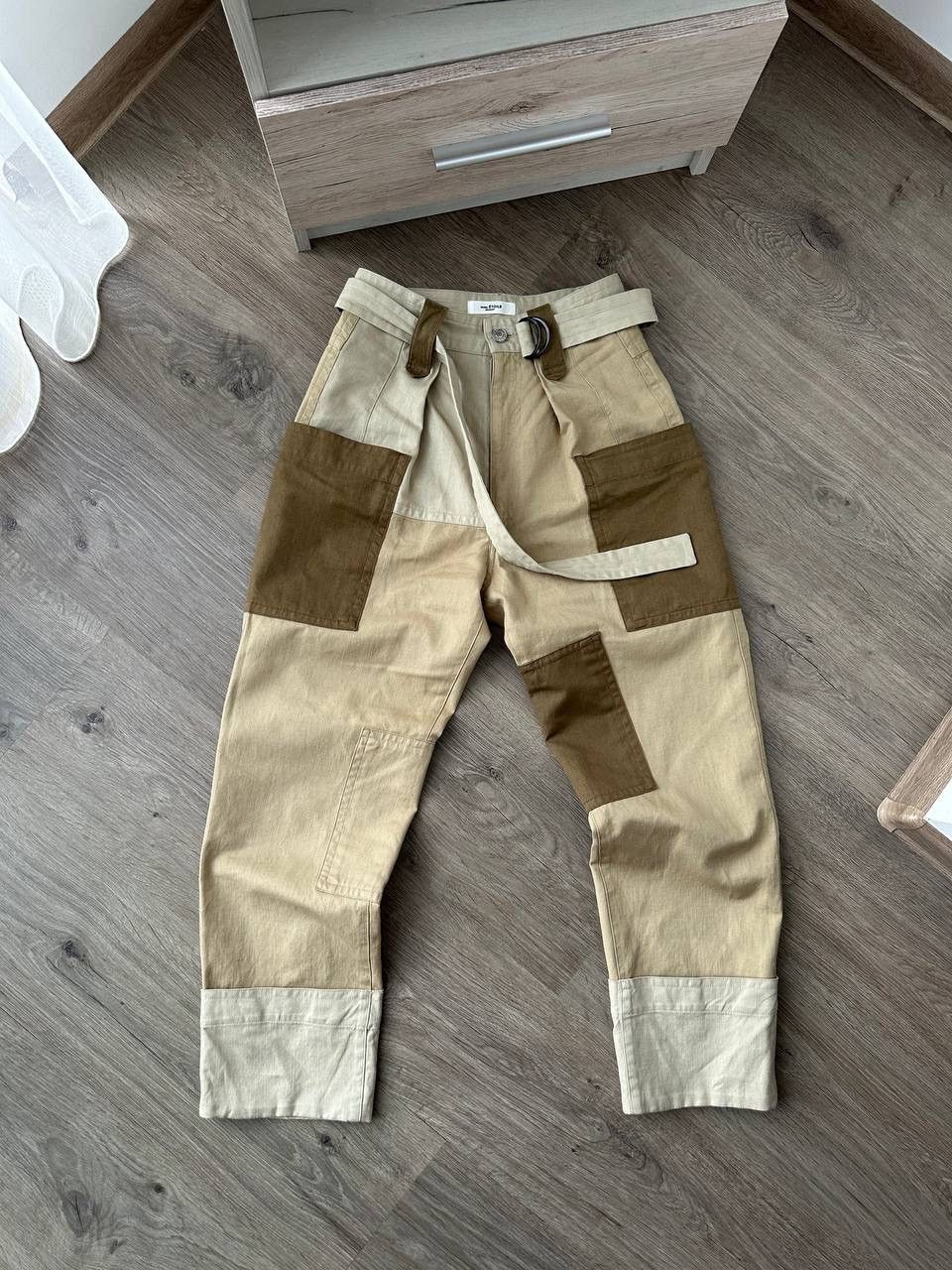 Isabel Marant Etoile × Japanese Brand × Vintage Vintage Isabel Marant Etolie Beige Pocket Cargo Pants Size 24" / US 00 / IT 34 - 9 Thumbnail
