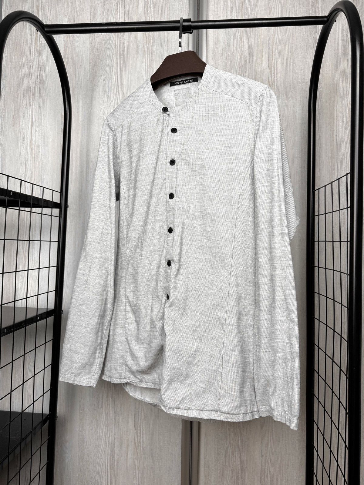 hannes roether hannes roether grey corduroy avant garde japanese shirt sz M Size US M / EU 48-50 / 2 - 5 Thumbnail