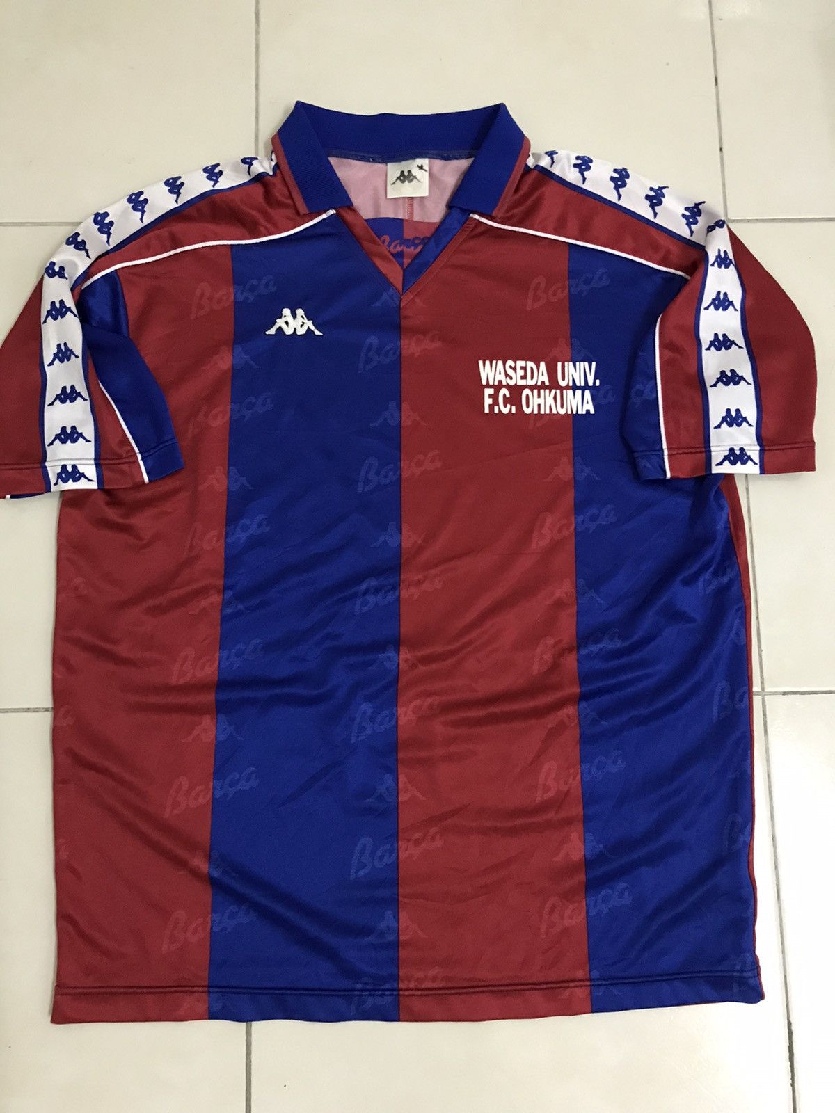 Kappa Vintage 90s Kappa Jersey X FC Barcelona Size US M / EU 48-50 / 2 - 8 Thumbnail
