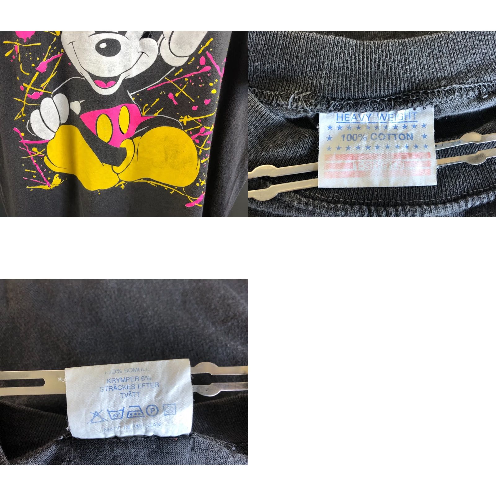 Vintage VINTAGE Mickey Mouse T-Shirt Gray Cartoon Men's One Size Size US M / EU 48-50 / 2 - 8 Thumbnail