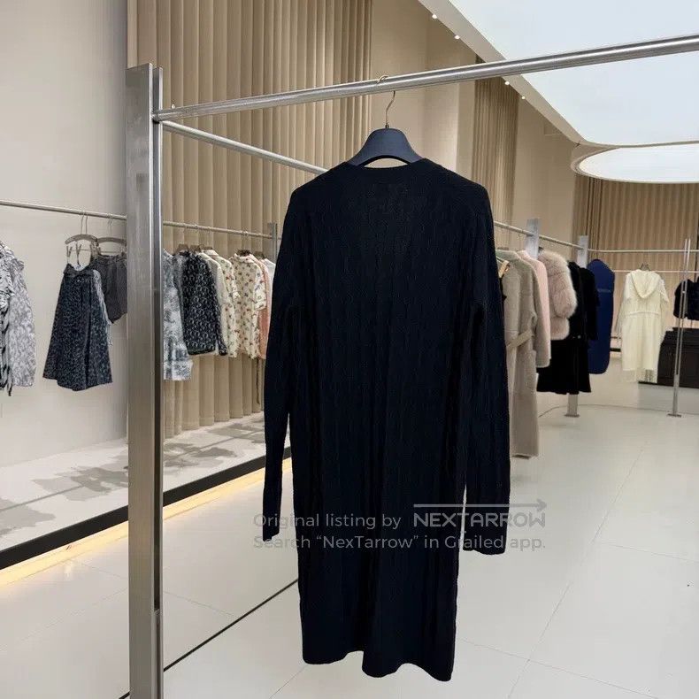 Hermes Hermes Black Lock Chain Cashmere Long Cardigan Jacket Size S / US 4 / IT 40 - 2 Thumbnail